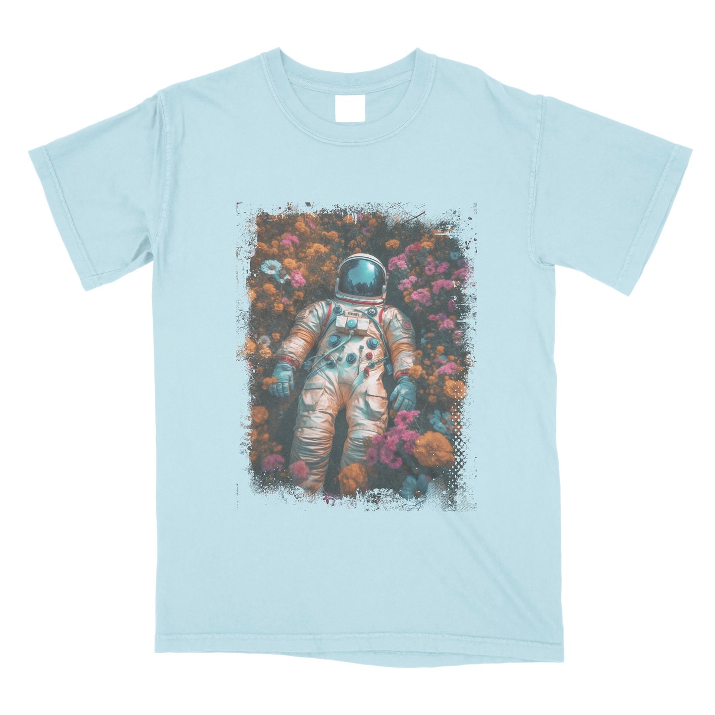 Floral Astronaut - Unisex Crew Tee