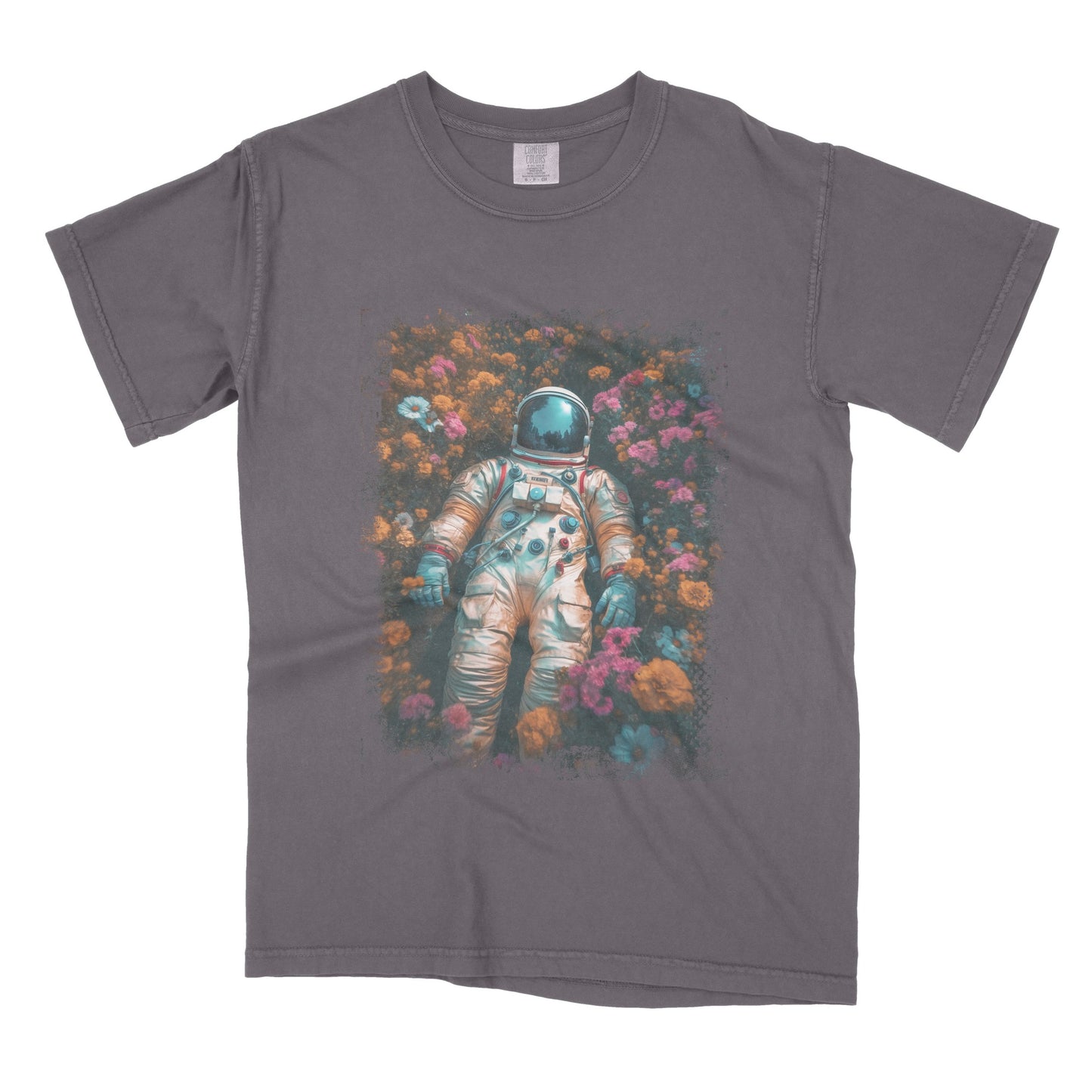Floral Astronaut - Unisex Crew Tee