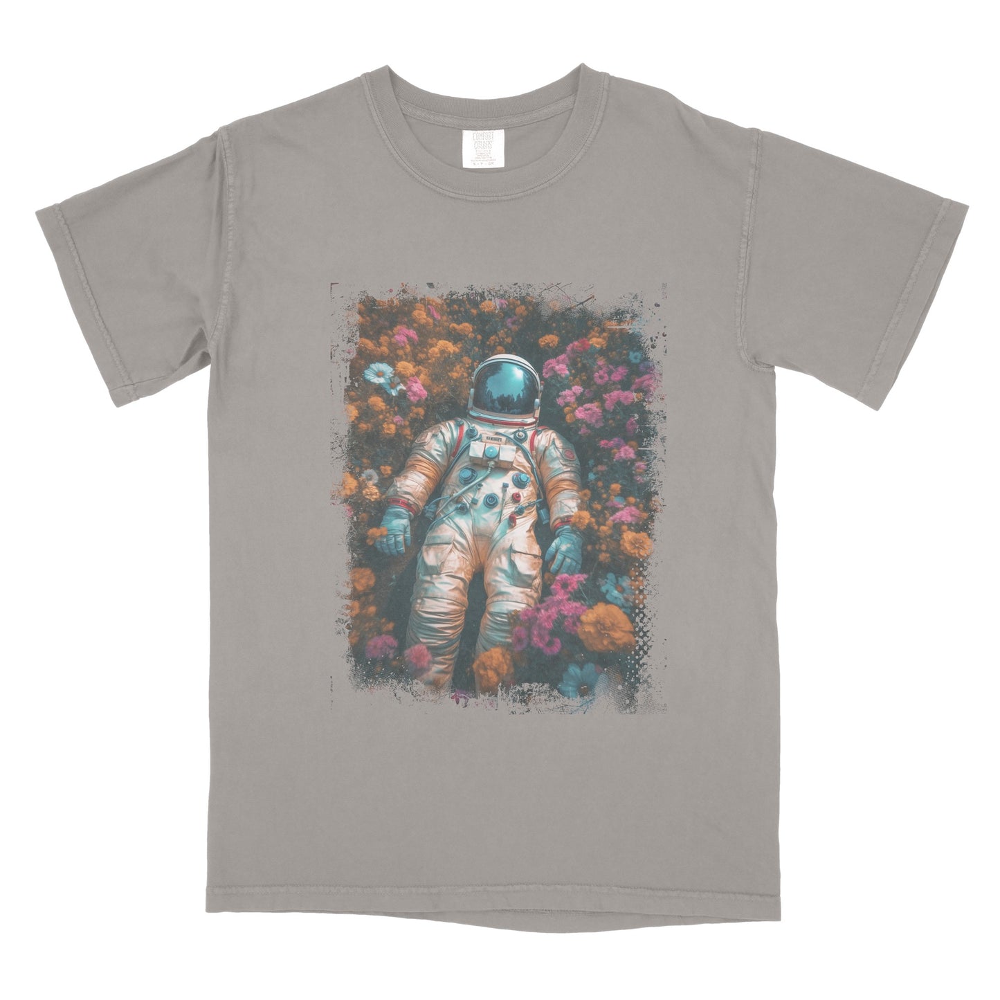 Floral Astronaut - Unisex Crew Tee