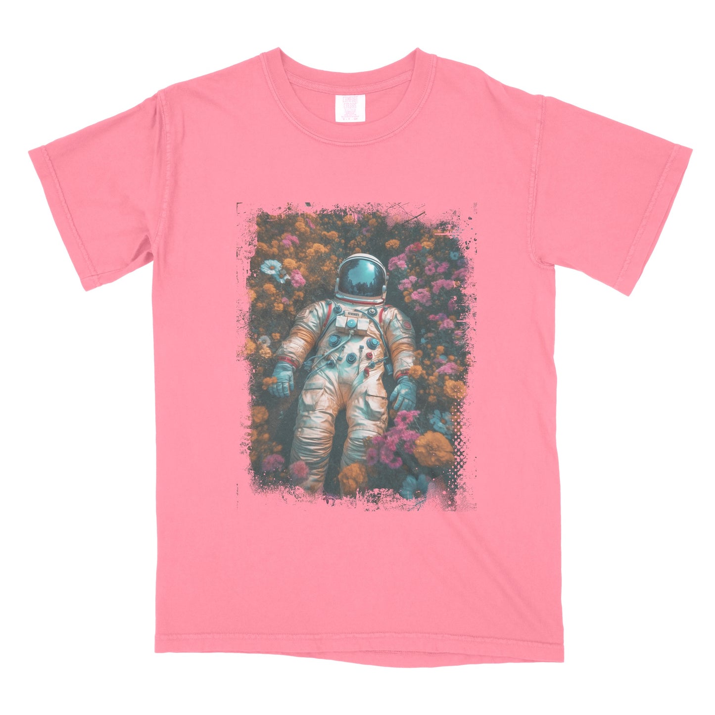 Floral Astronaut - Unisex Crew Tee
