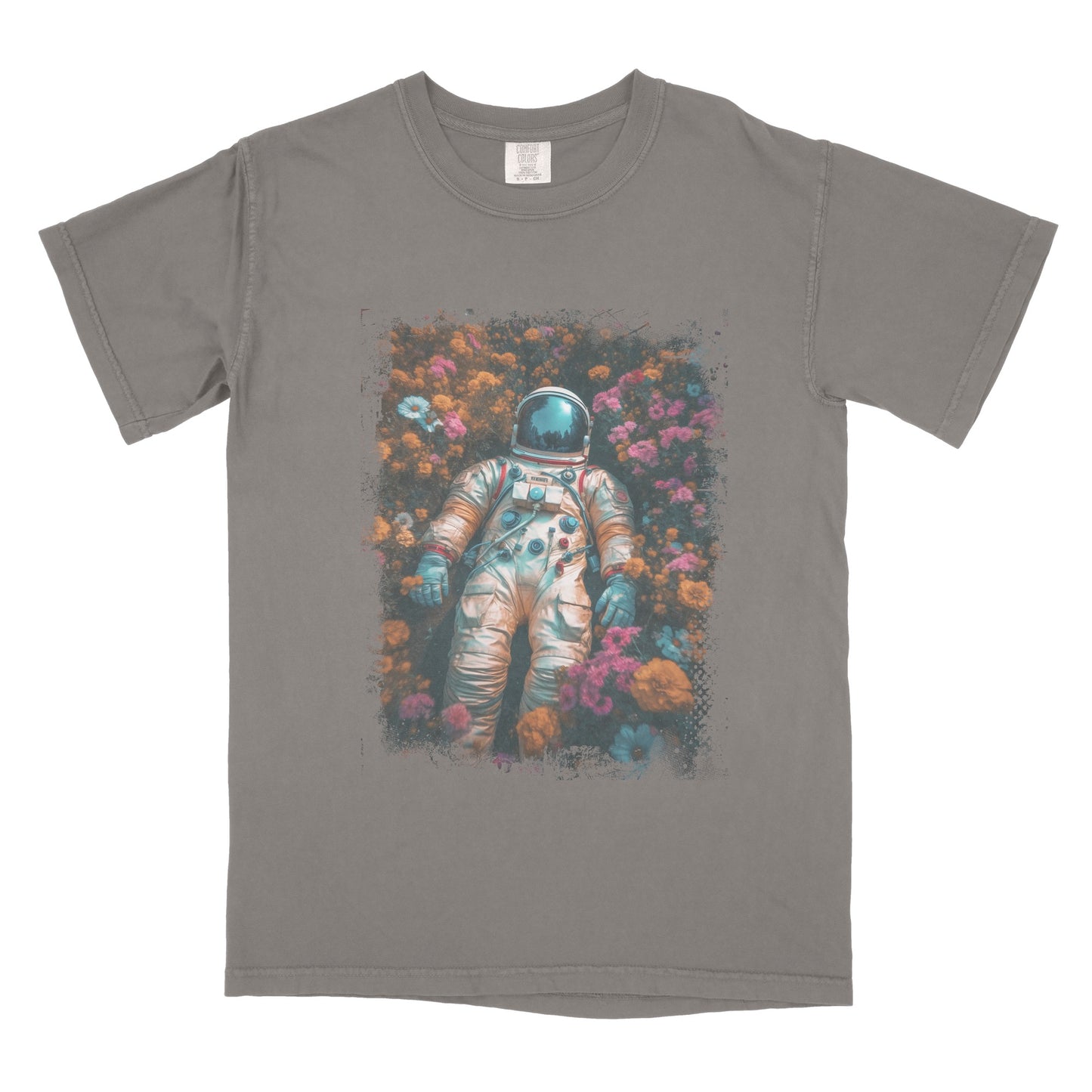 Floral Astronaut - Unisex Crew Tee