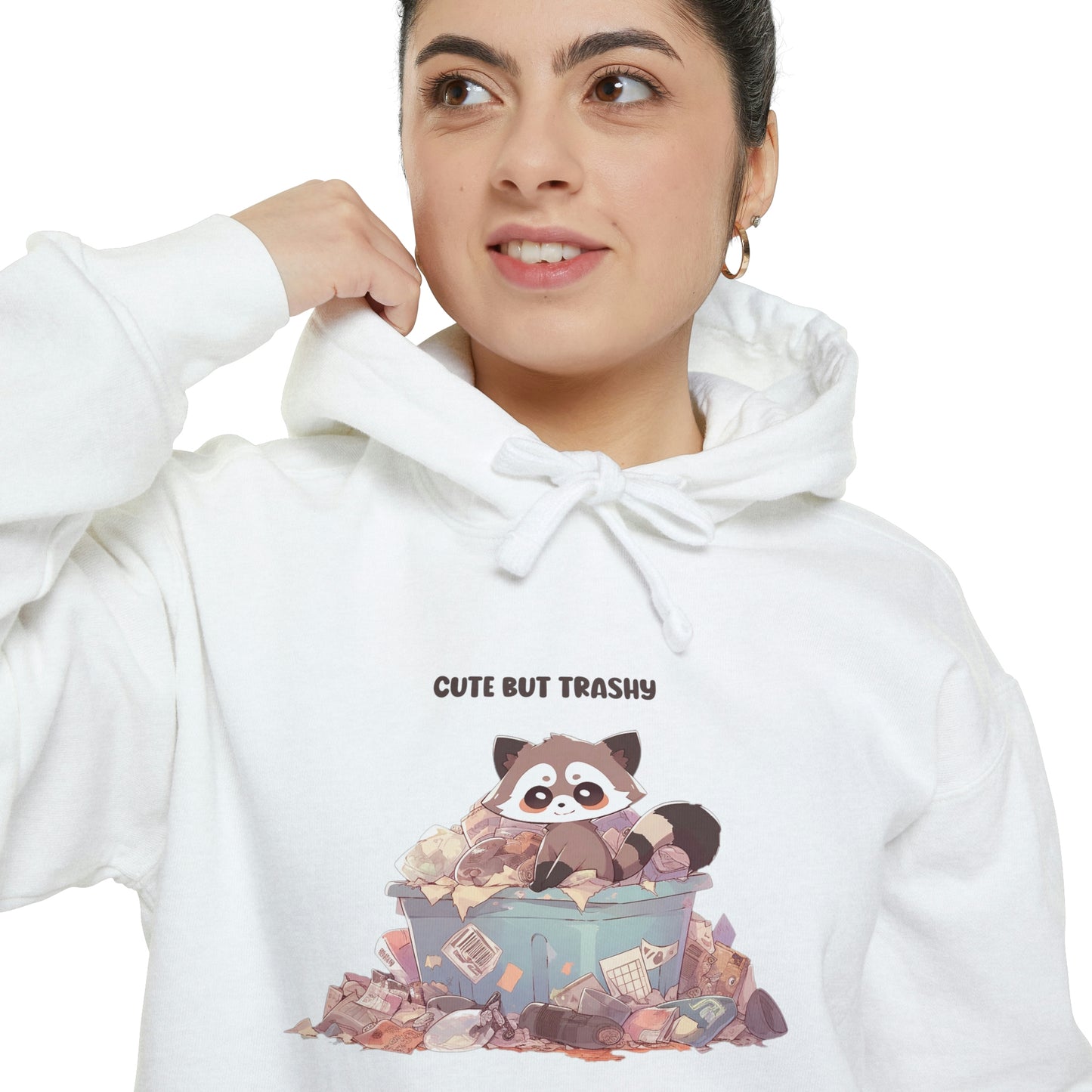 Cute But Trashy - Unisex Pullover Hoodie - Fowl Duck