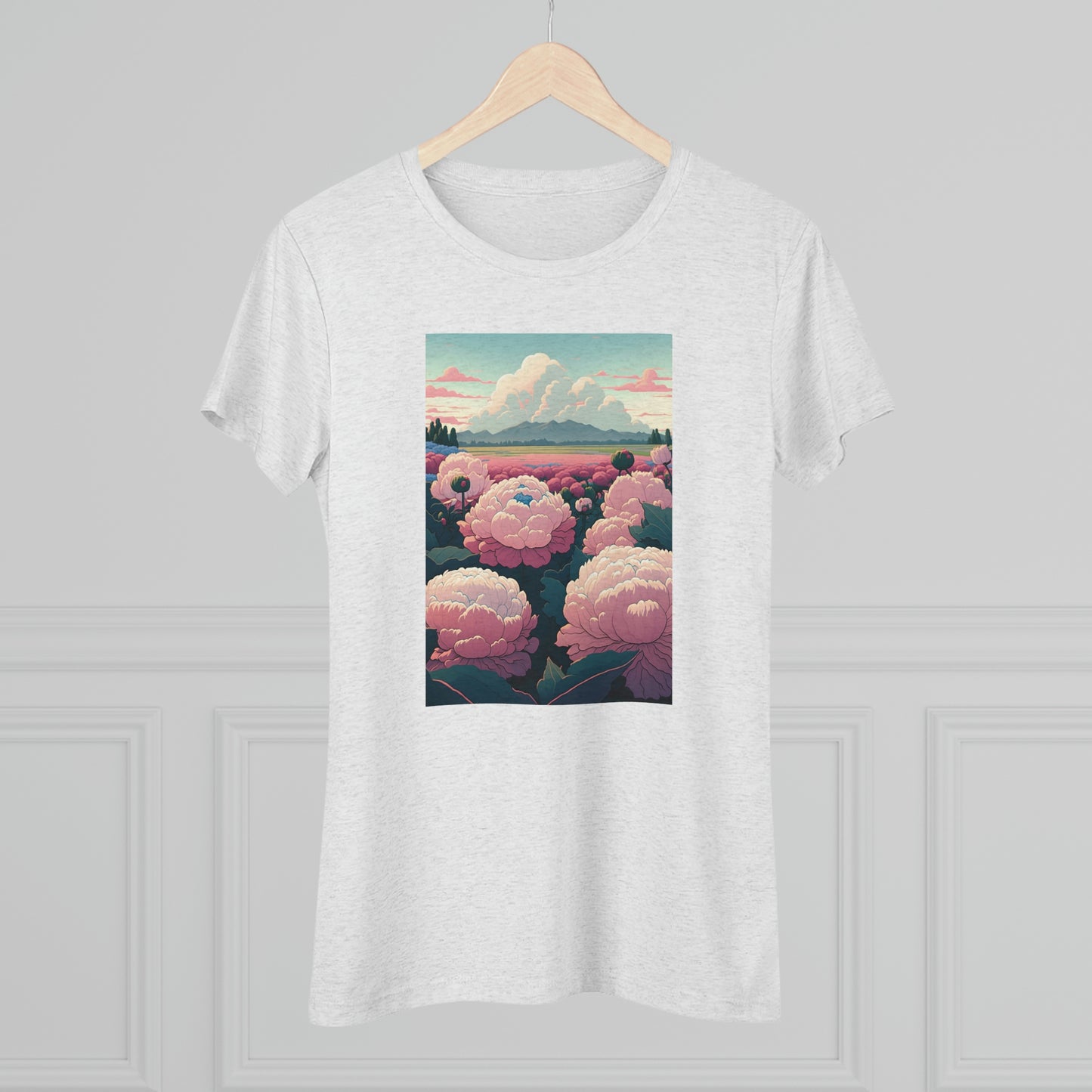 Path of Peonies - Women's Tee - Fowl Duck