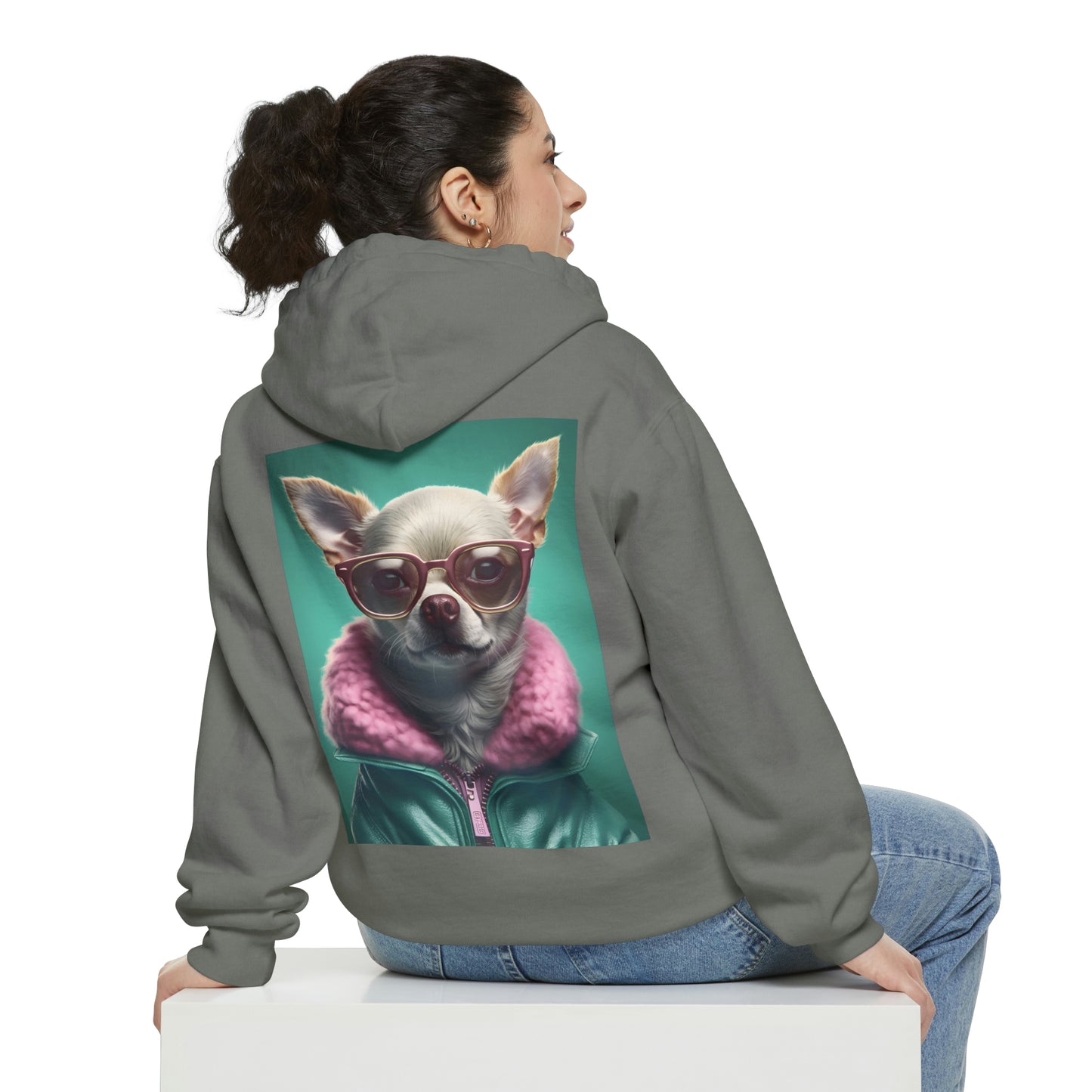 Wintertime Chihuahua - Unisex Pullover Hoodie - Fowl Duck