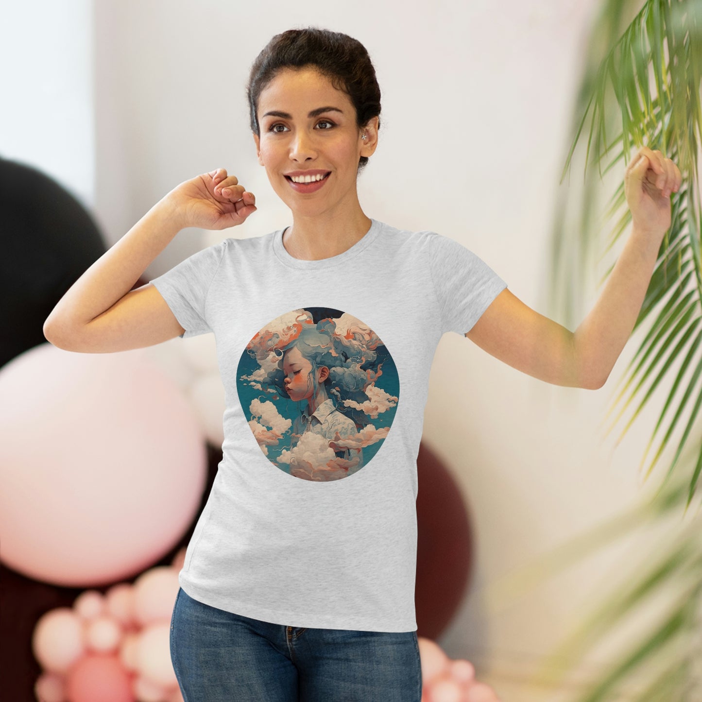 Head in the Clouds - Women's Tee - Fowl Duck