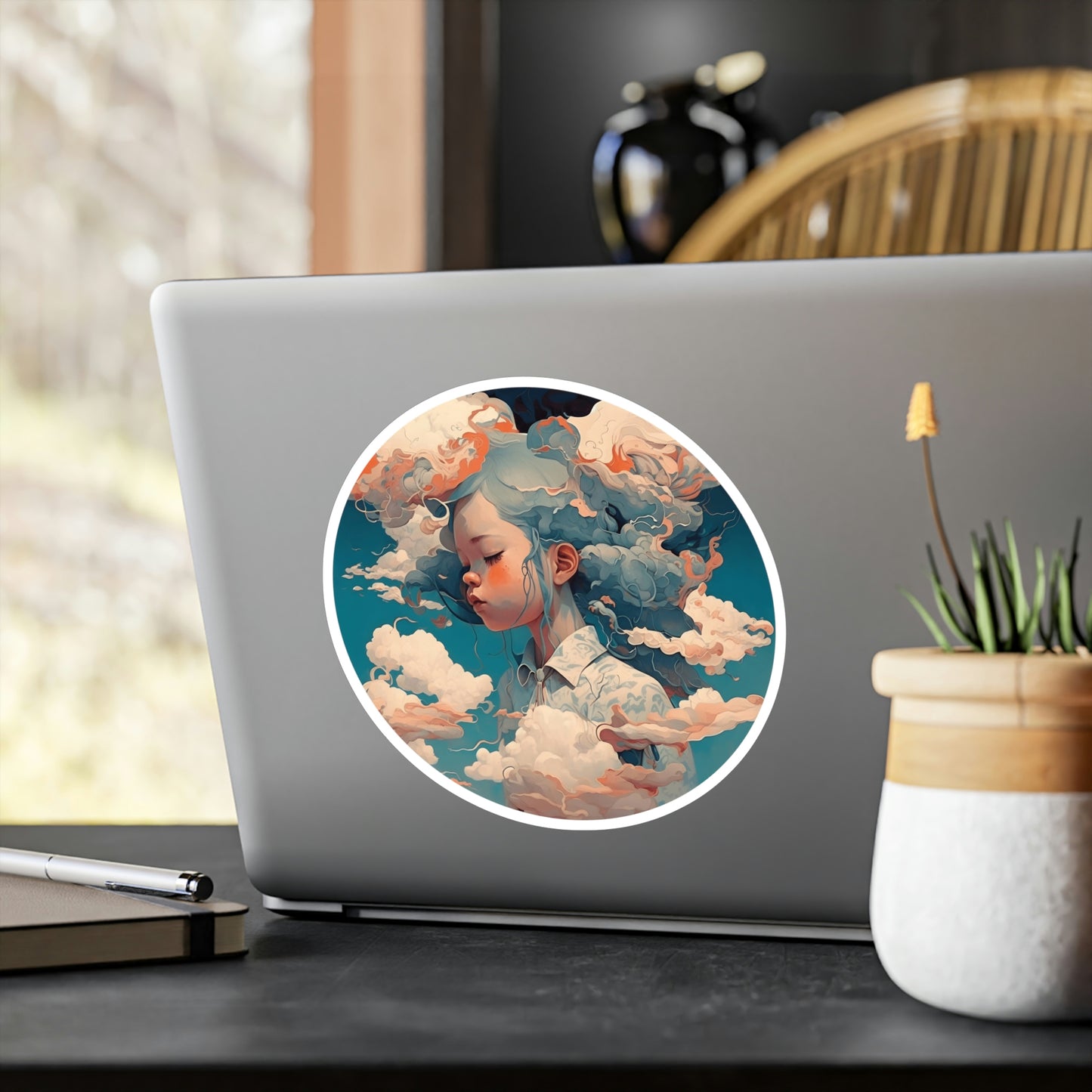 Head in the Clouds - Vinyl Sticker - Fowl Duck