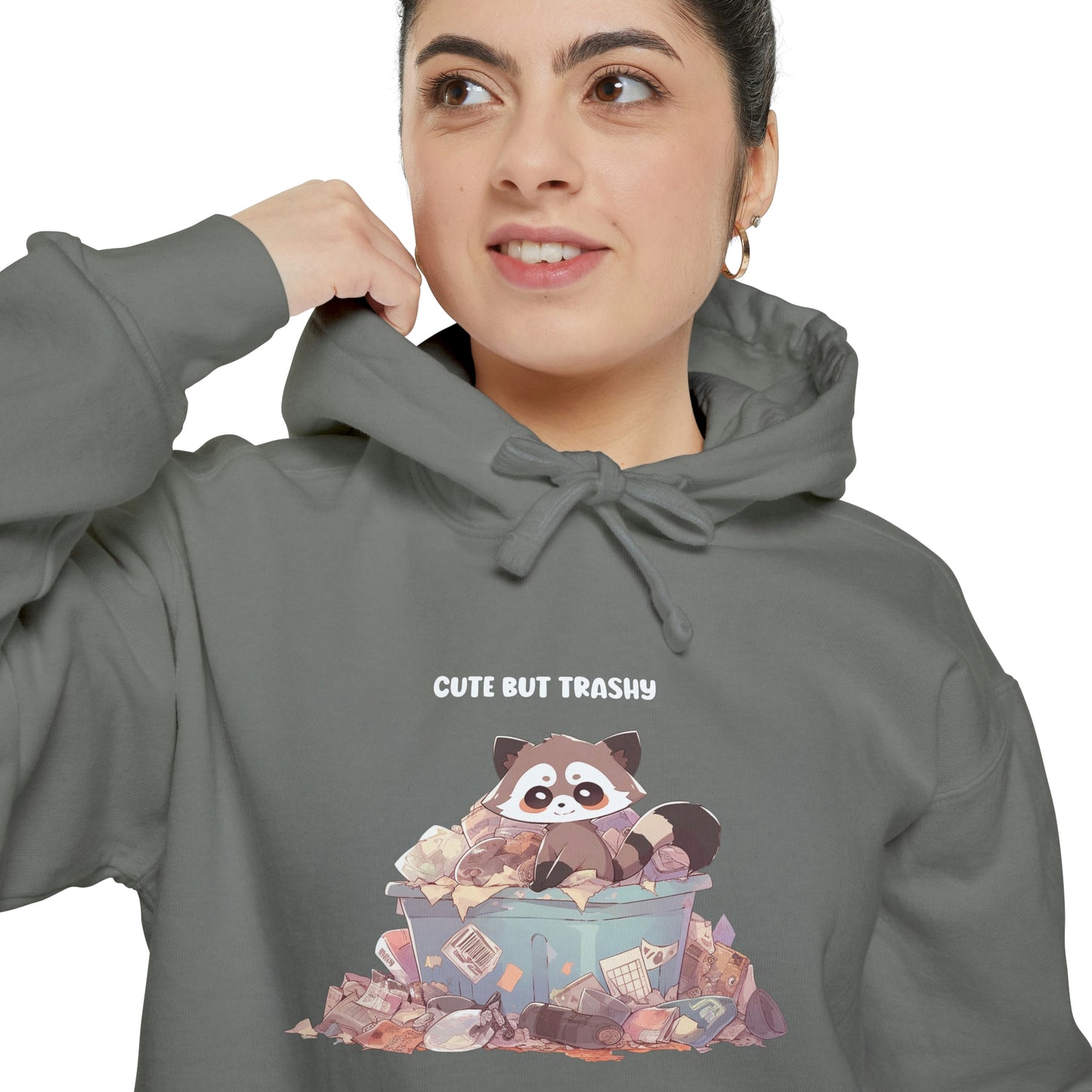 Cute But Trashy - Unisex Pullover Hoodie - Fowl Duck