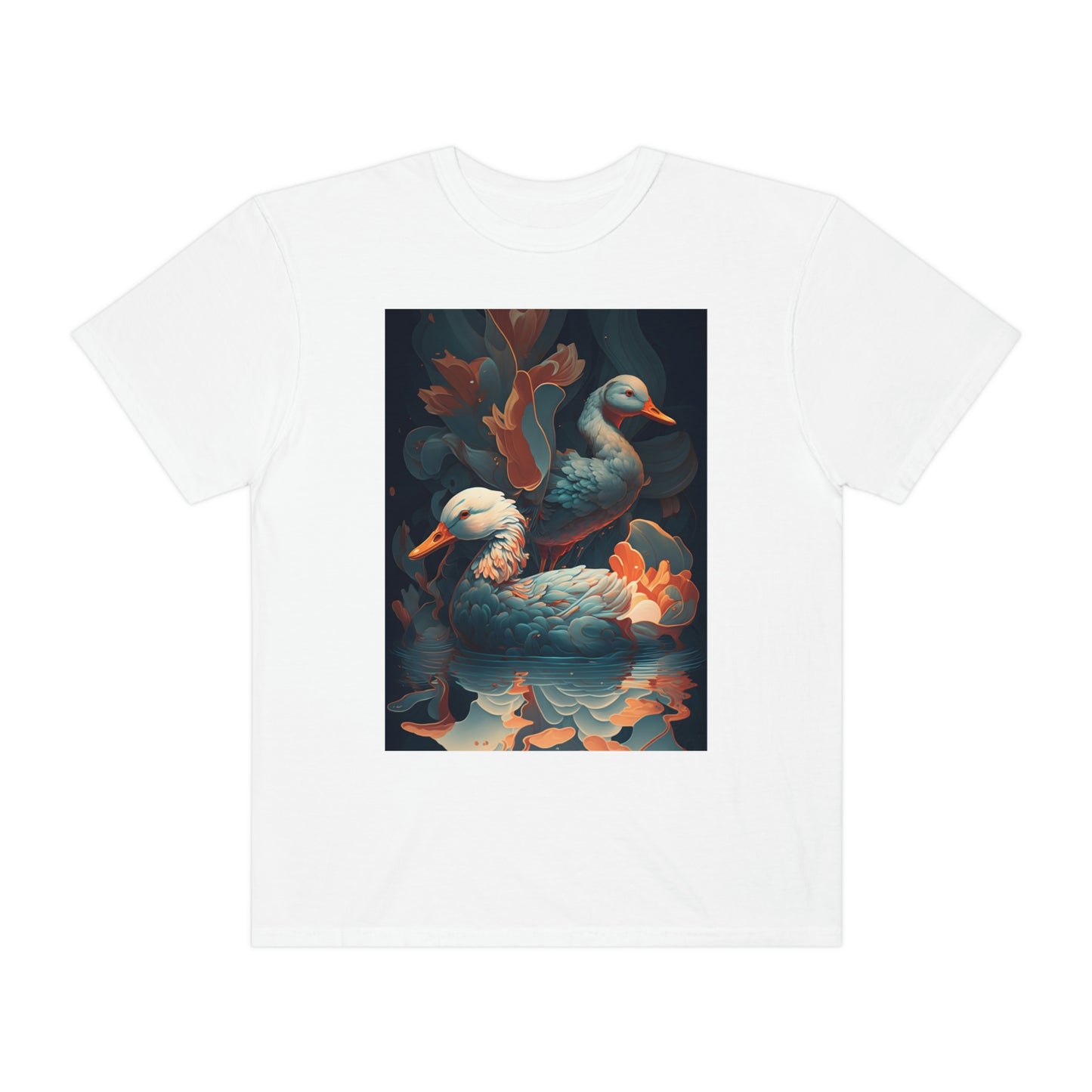 Flowing Ducks - Unisex Crew Tee - Fowl Duck