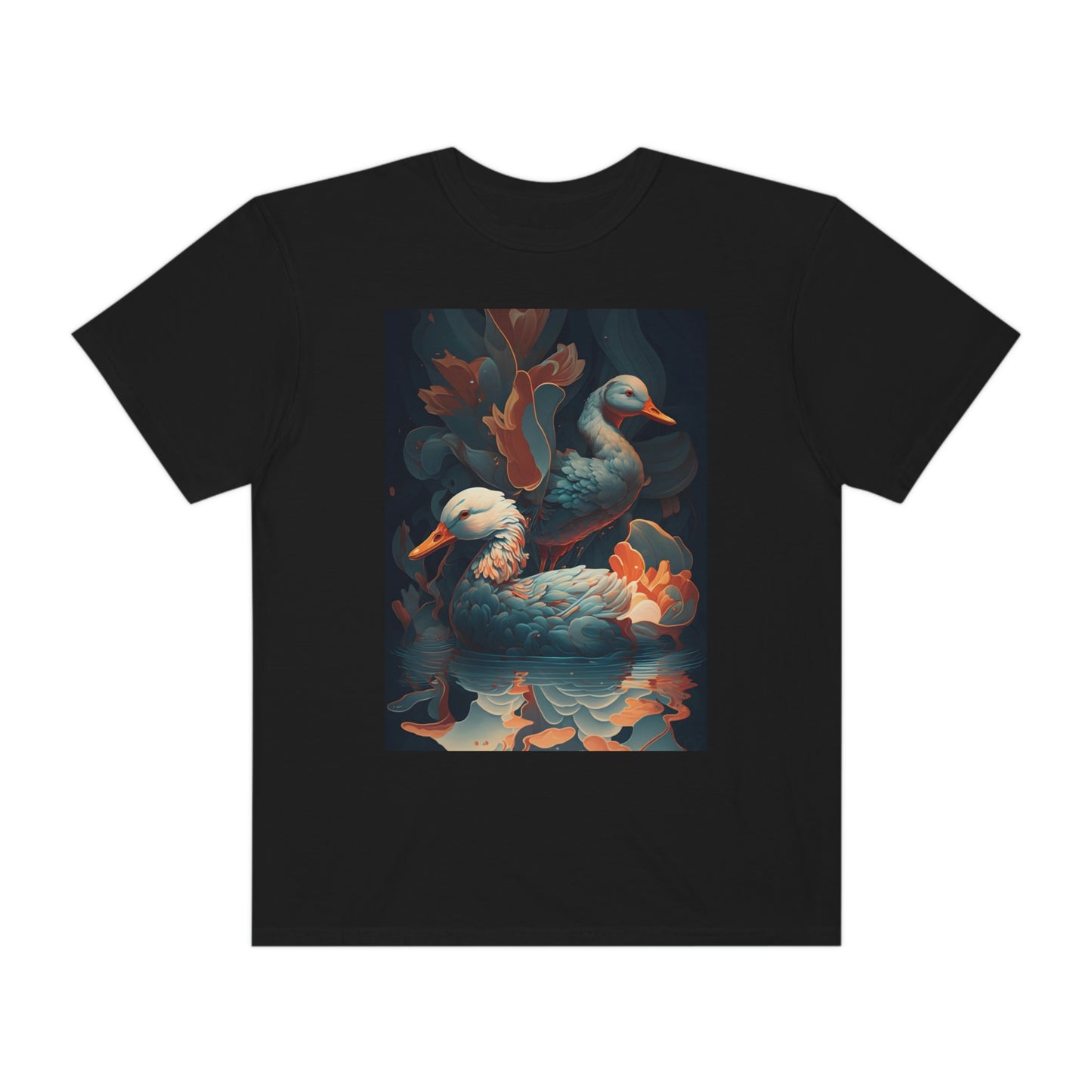 Flowing Ducks - Unisex Crew Tee - Fowl Duck