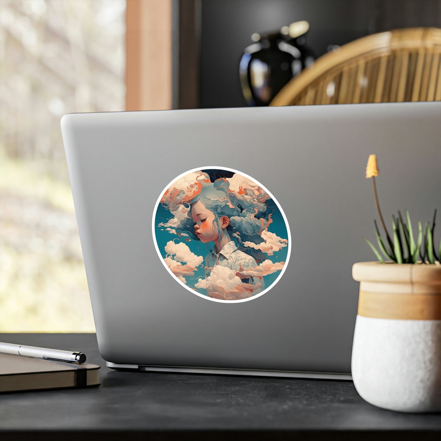 Head in the Clouds - Vinyl Sticker - Fowl Duck