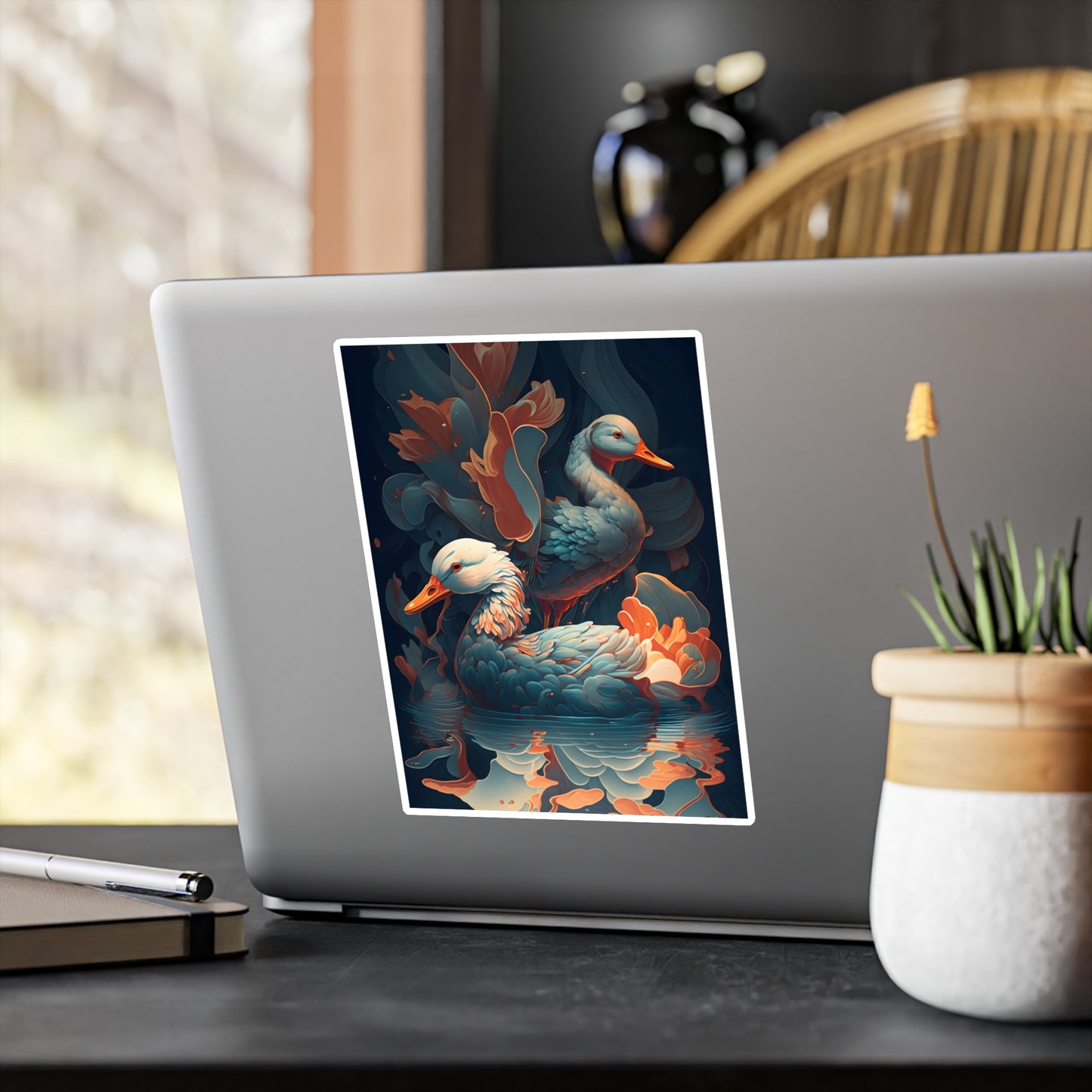 Flowing Ducks - Vinyl Sticker