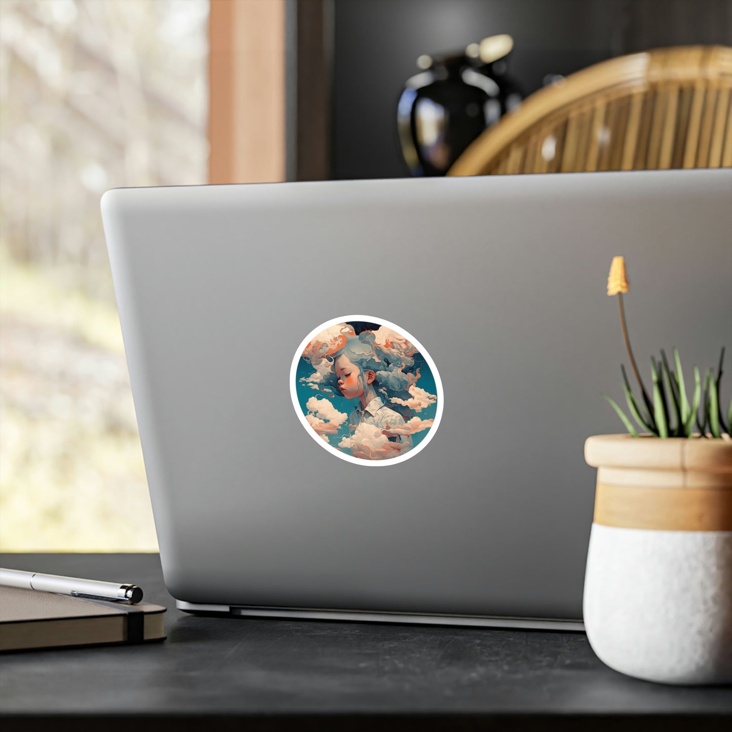 Head in the Clouds - Vinyl Sticker - Fowl Duck