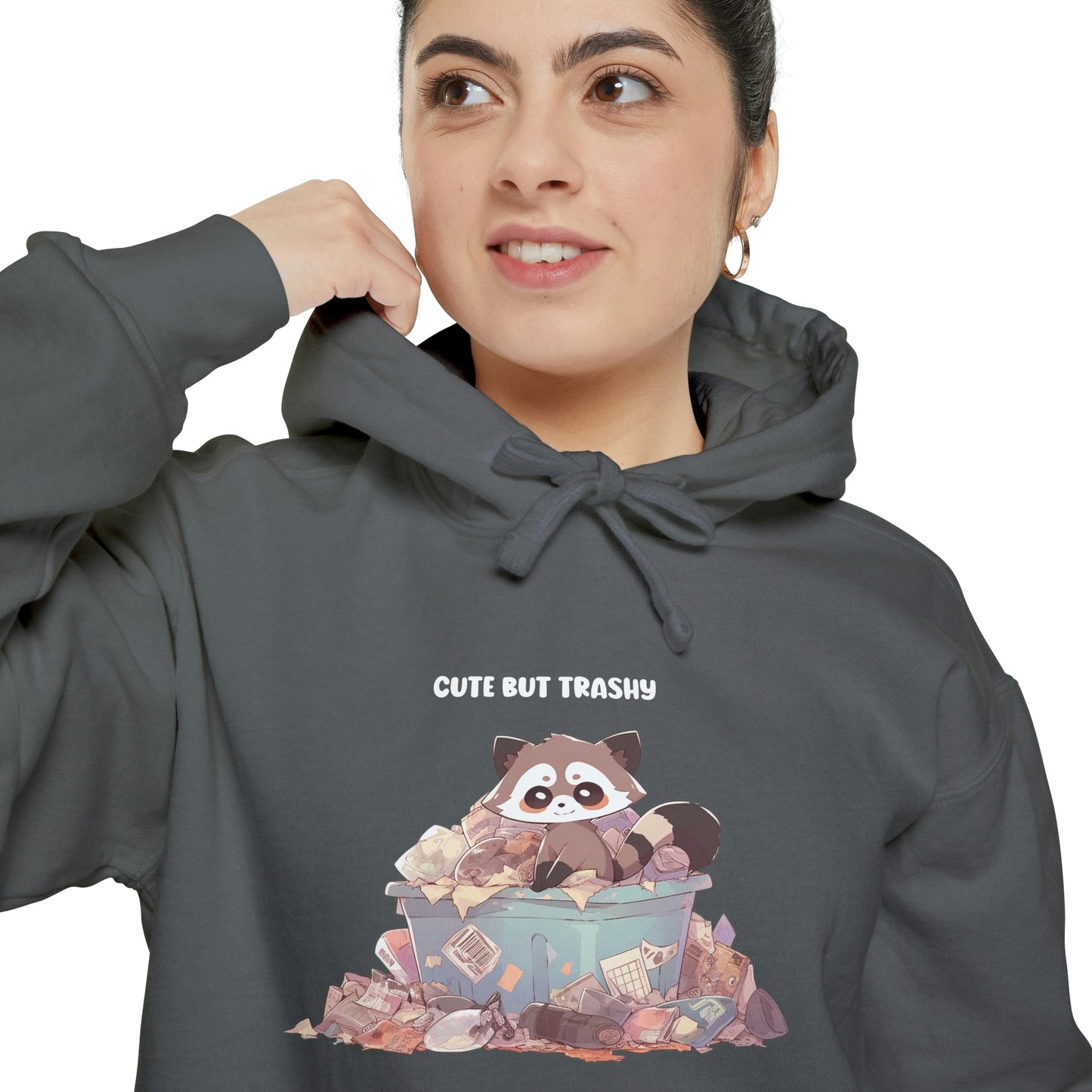 Cute But Trashy - Unisex Pullover Hoodie - Fowl Duck