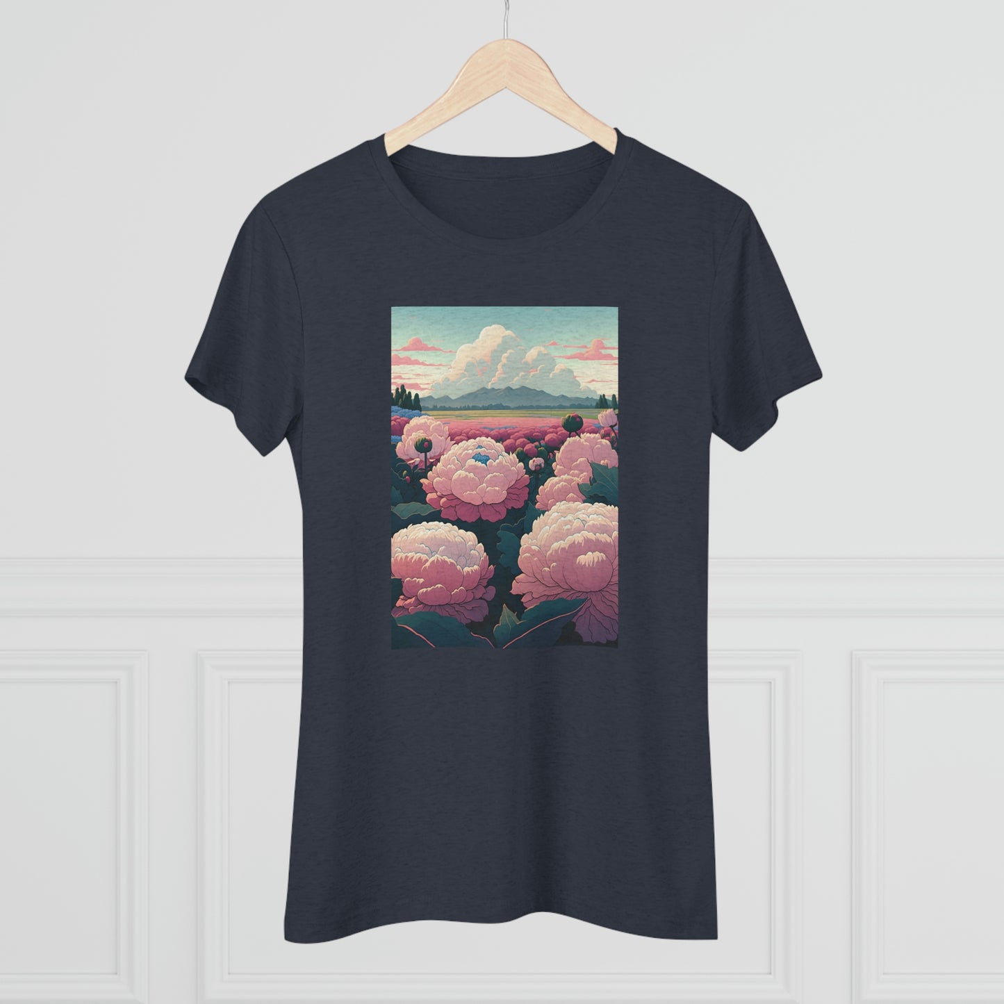 Path of Peonies - Women's Tee - Fowl Duck