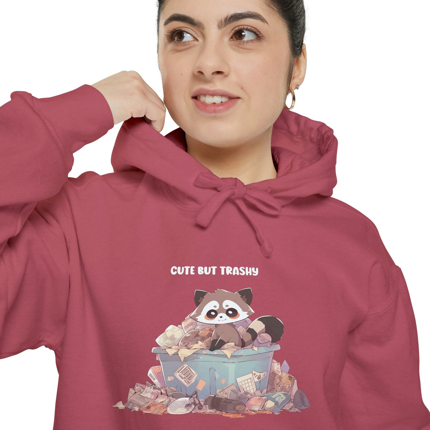 Cute But Trashy - Unisex Pullover Hoodie - Fowl Duck