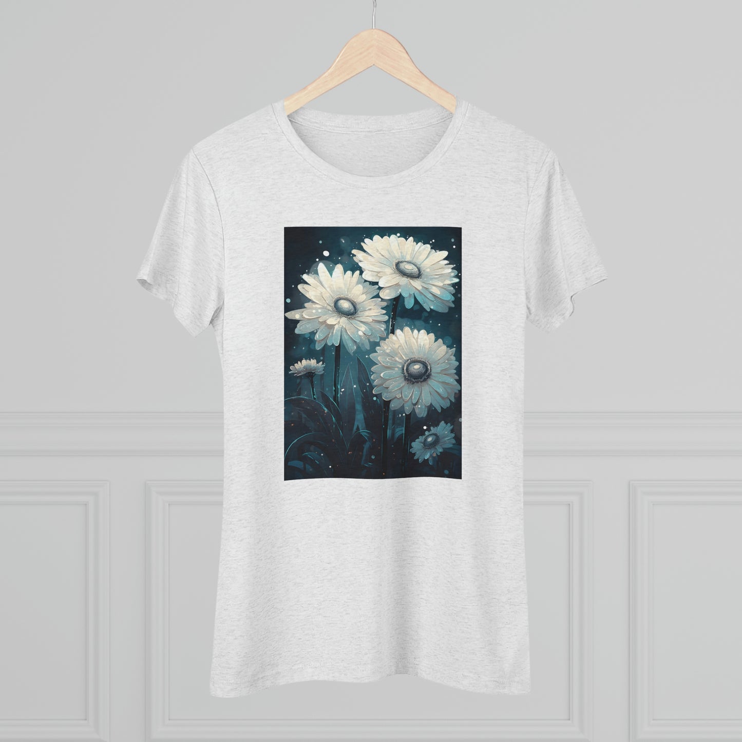 Moonlit Petals - Women's Tee - Fowl Duck