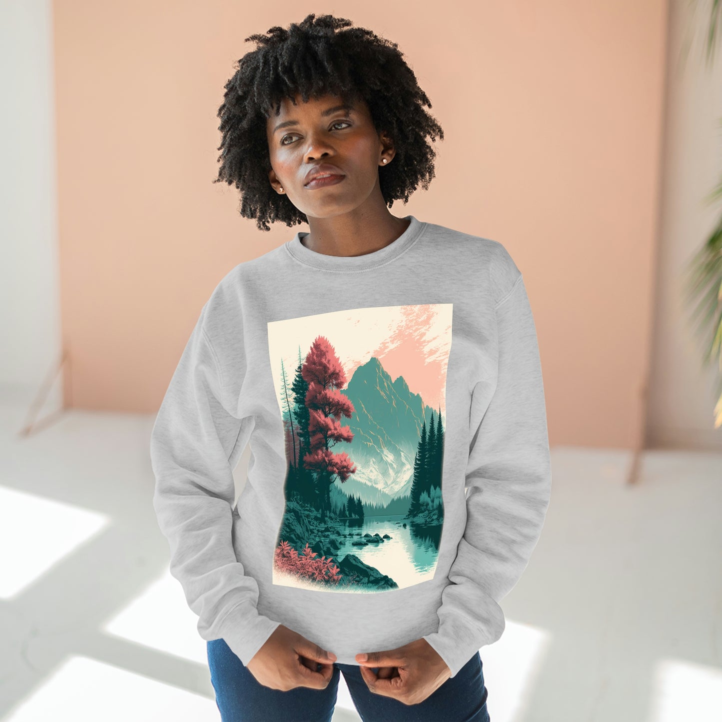 Tranquil Trail - Unisex Crewneck Sweatshirt - Fowl Duck