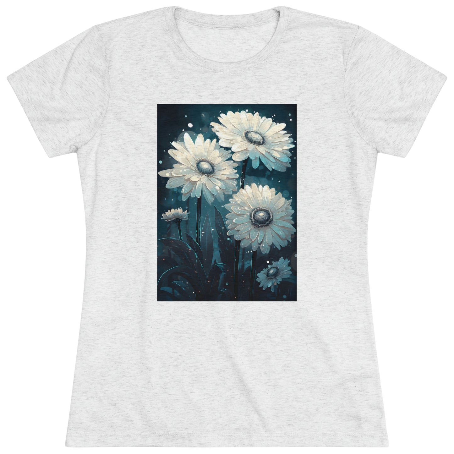 Moonlit Petals - Women's Tee - Fowl Duck