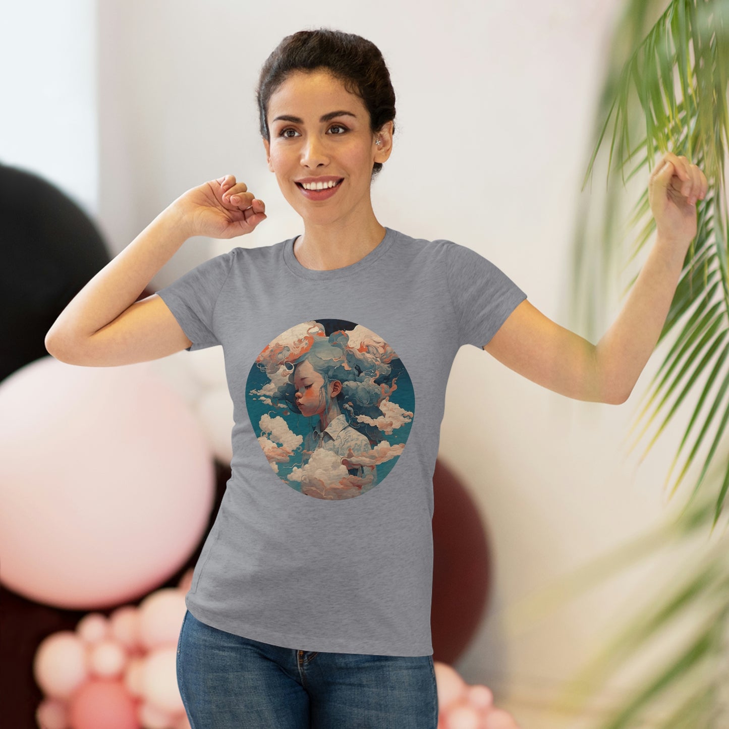 Head in the Clouds - Women's Tee - Fowl Duck
