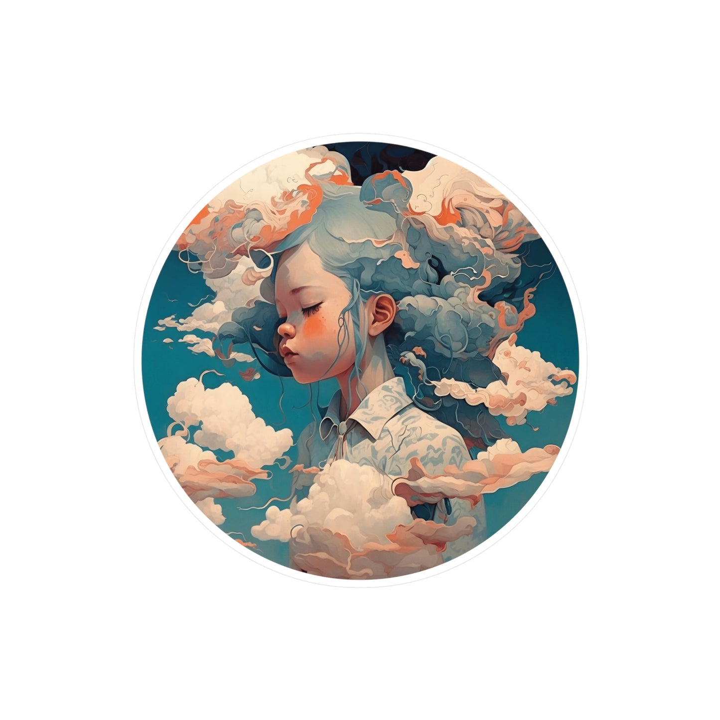 Head in the Clouds - Vinyl Sticker - Fowl Duck