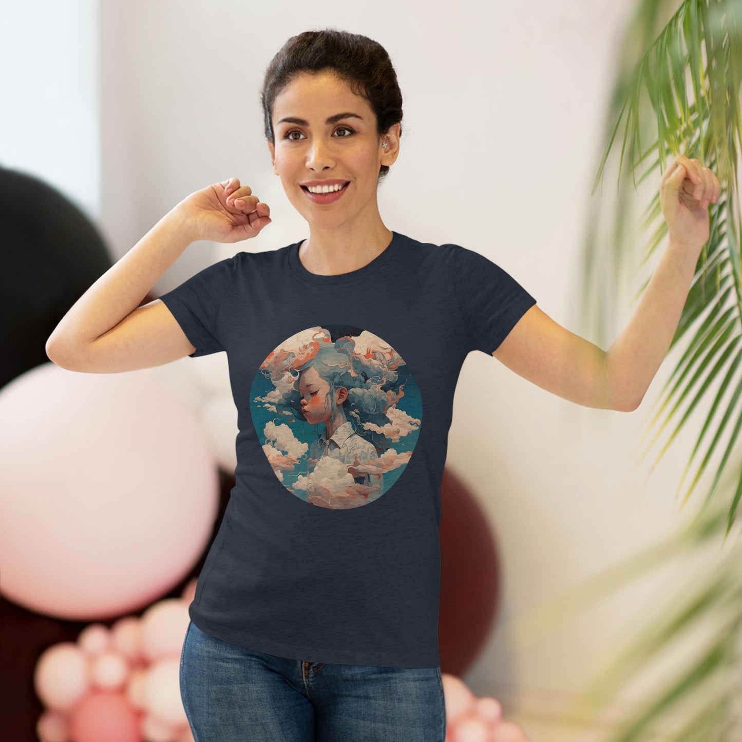 Head in the Clouds - Women's Tee - Fowl Duck