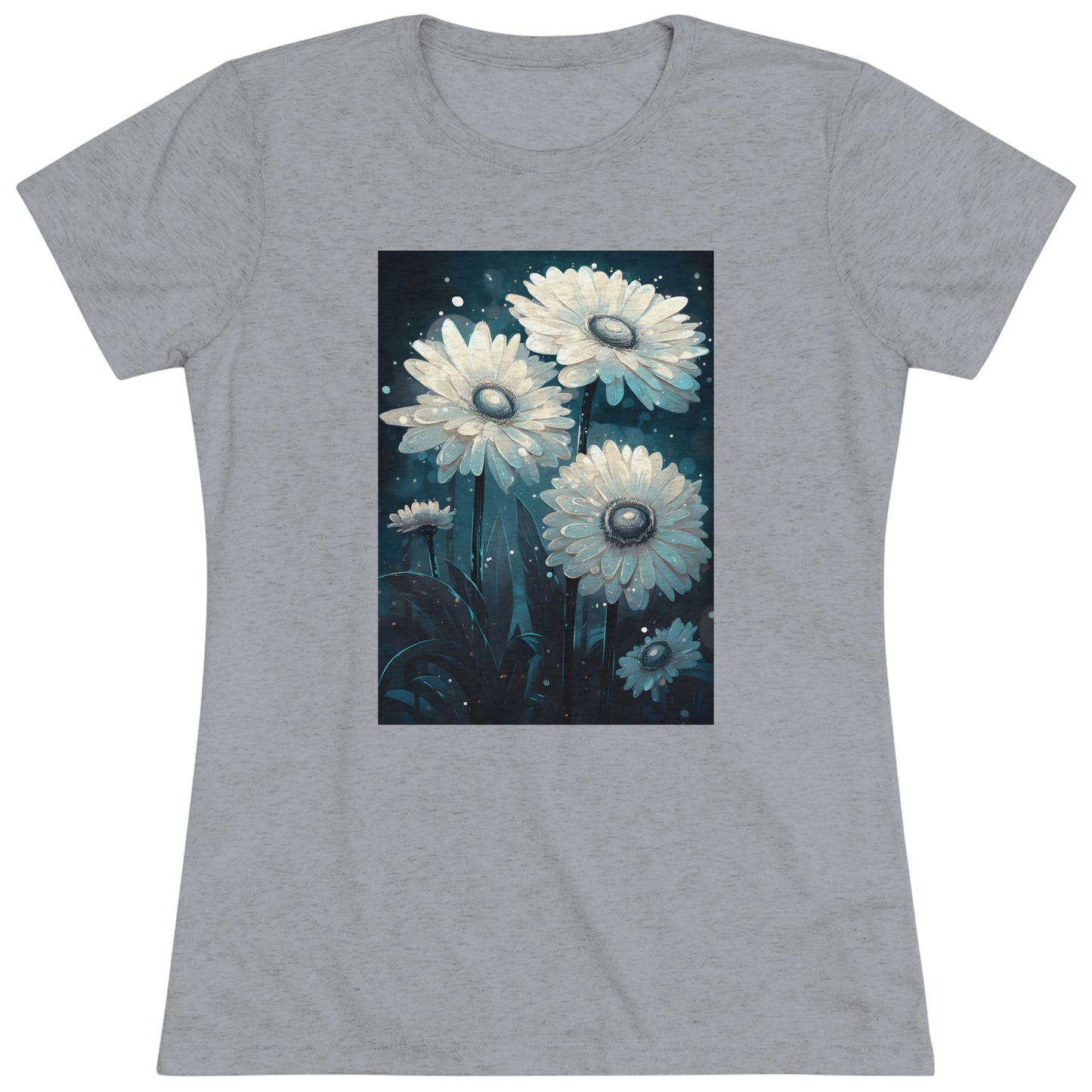 Moonlit Petals - Women's Tee - Fowl Duck