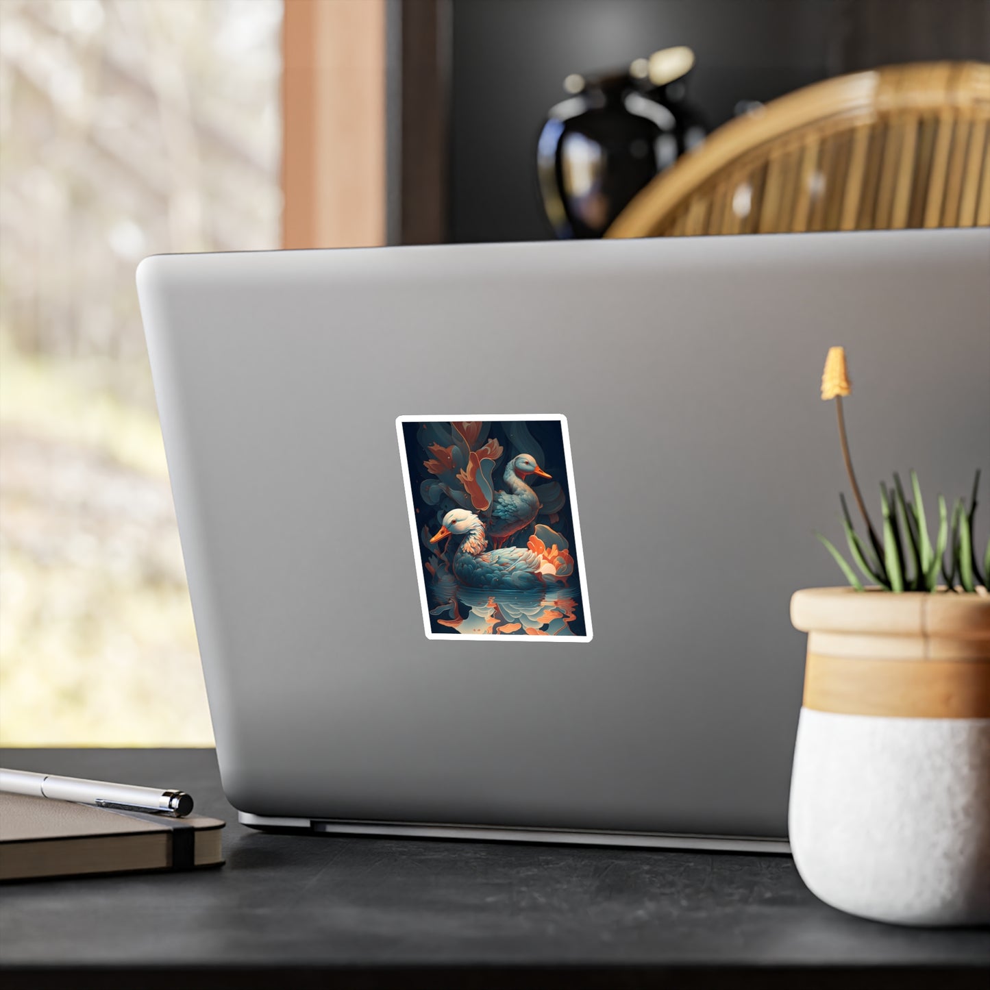 Flowing Ducks - Vinyl Sticker