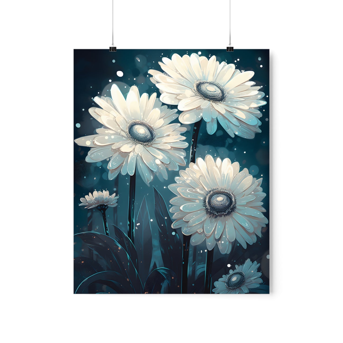 Moonlit Petals - Premium Matte Poster