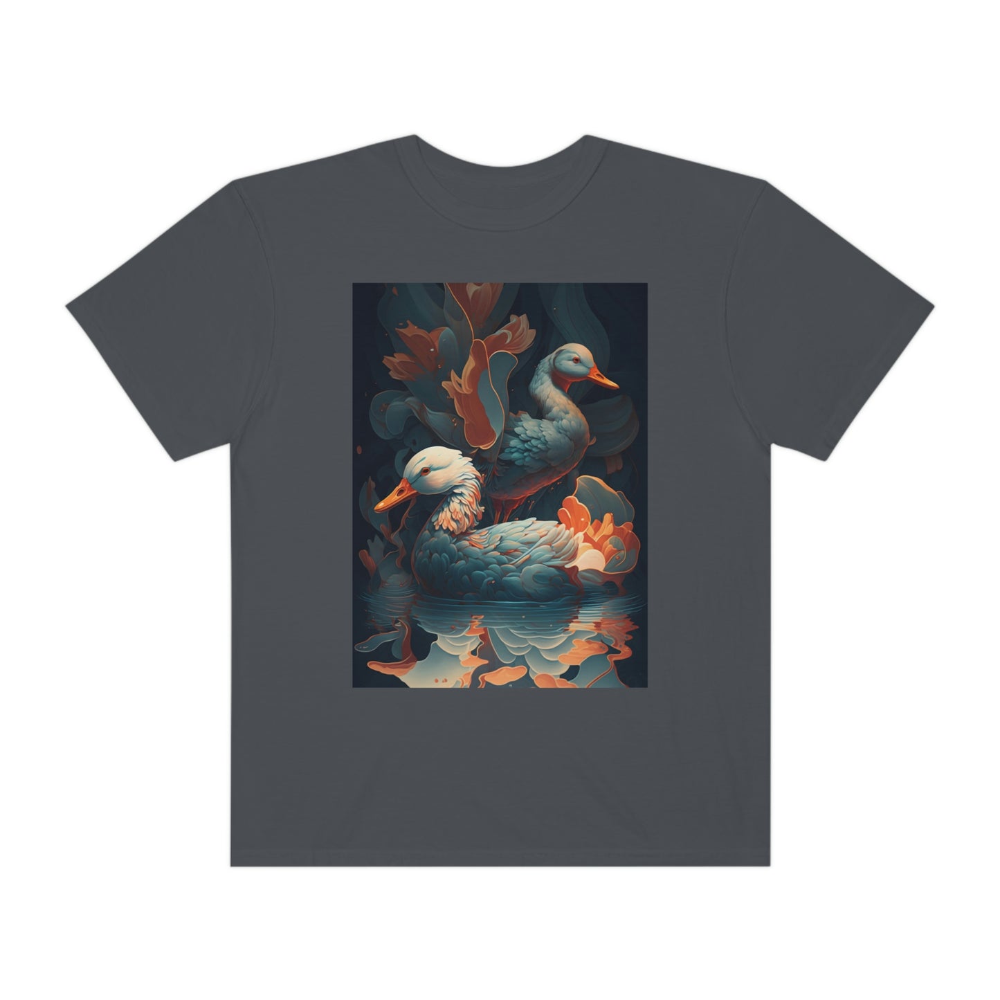Flowing Ducks - Unisex Crew Tee - Fowl Duck