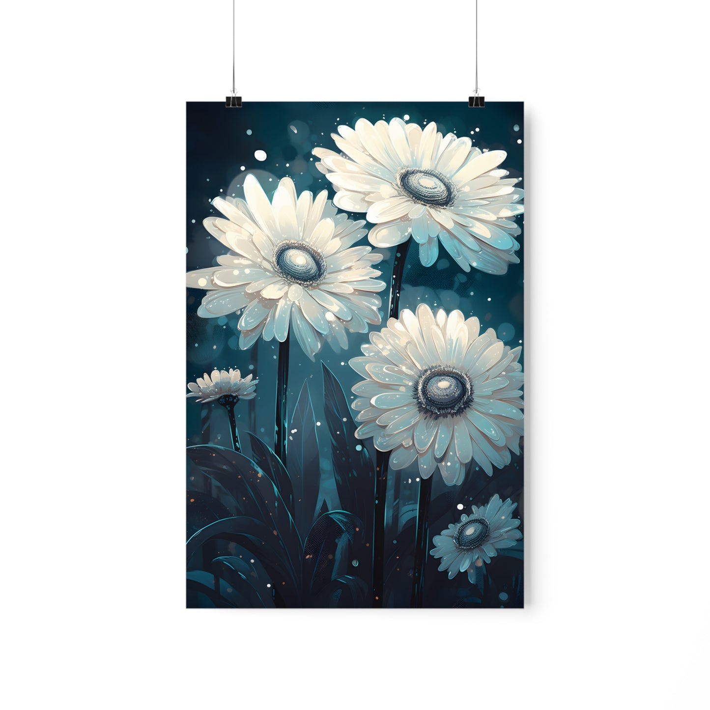 Moonlit Petals - Premium Matte Poster