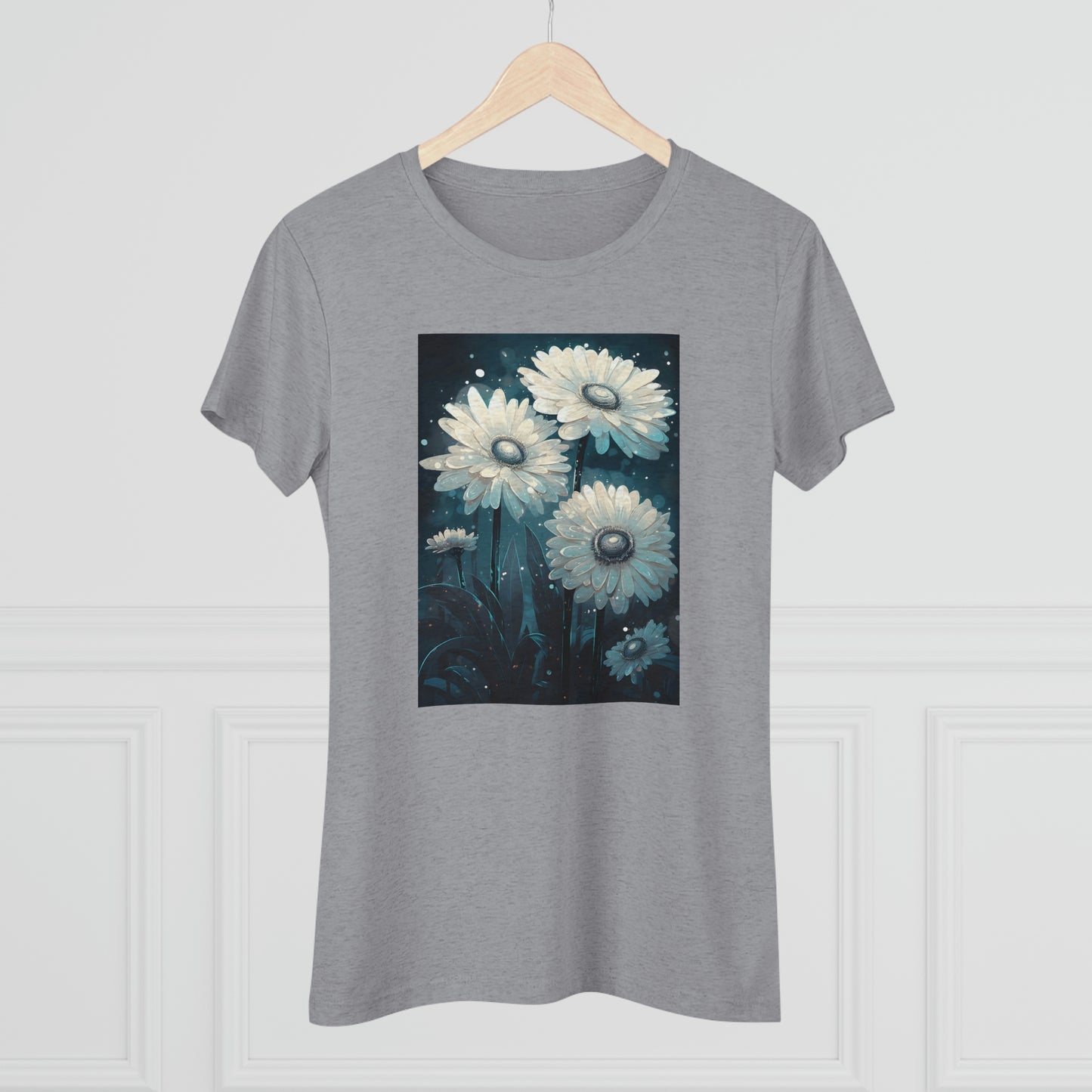 Moonlit Petals - Women's Tee - Fowl Duck