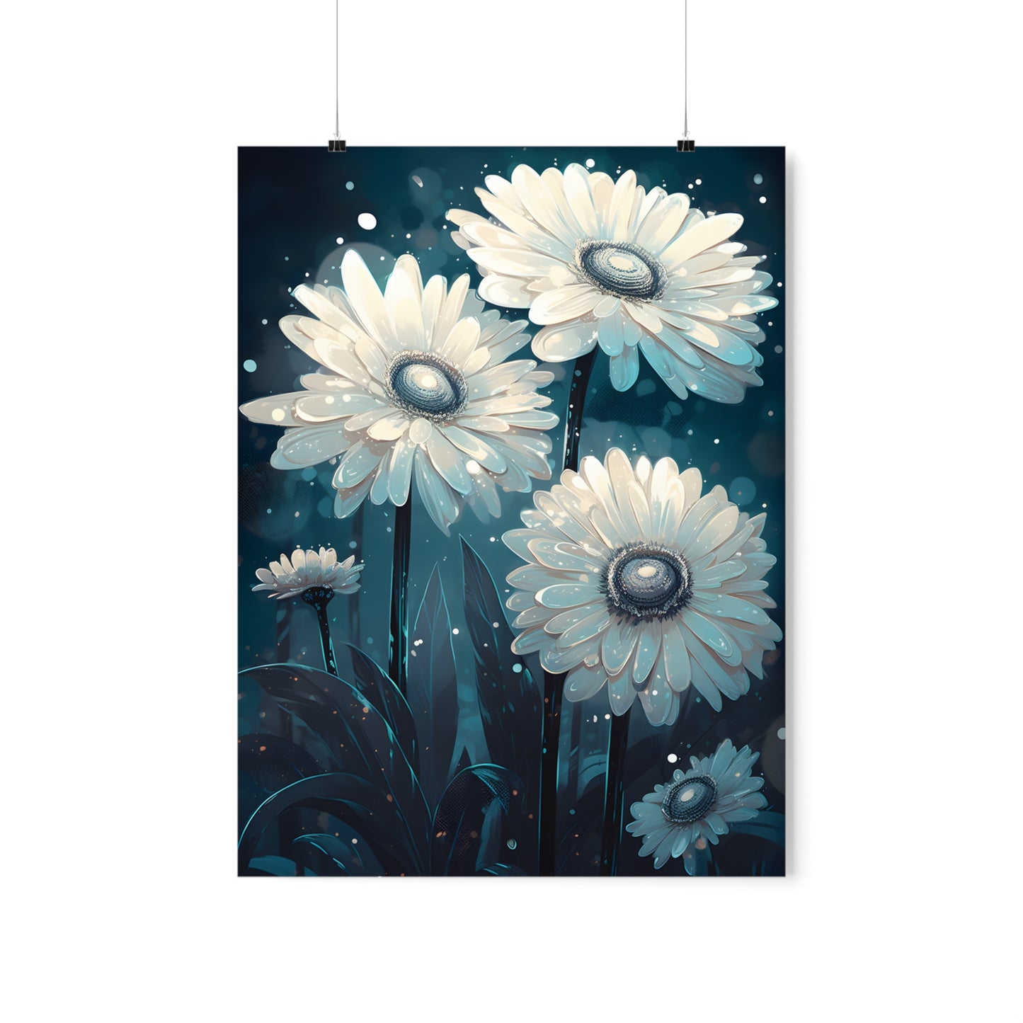 Moonlit Petals - Premium Matte Poster
