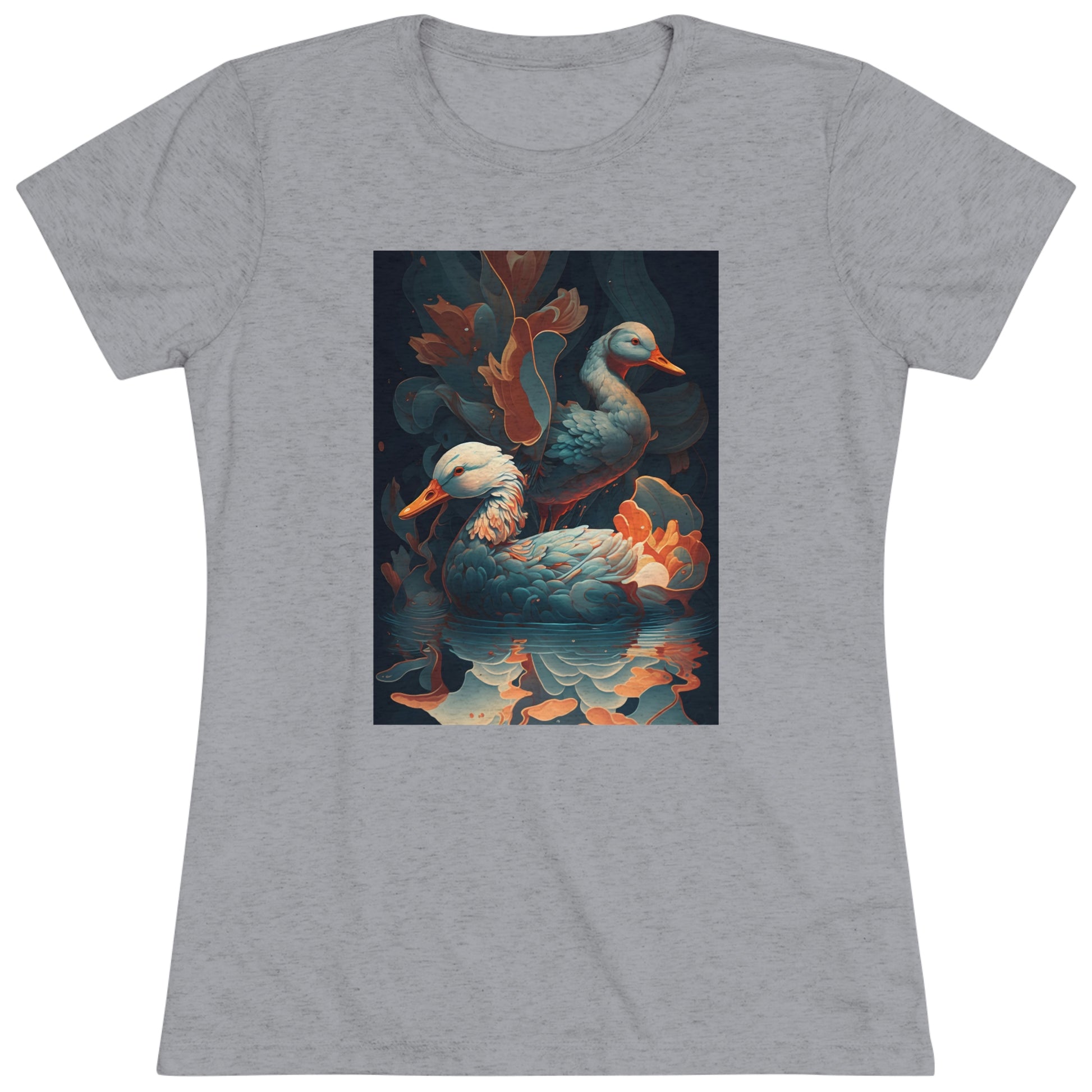 Flowing Ducks - Women's Tee - Fowl Duck