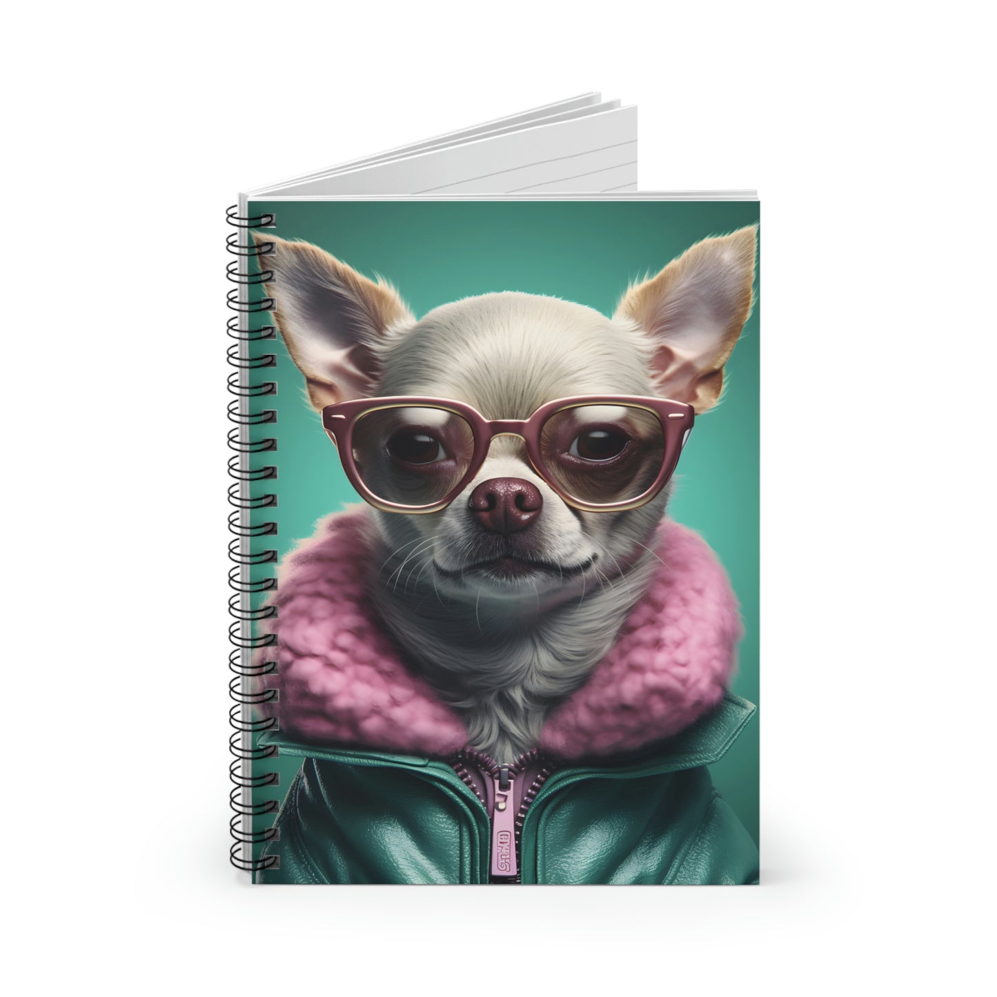 Wintertime Chihuahua - Spiral Notebook - Fowl Duck