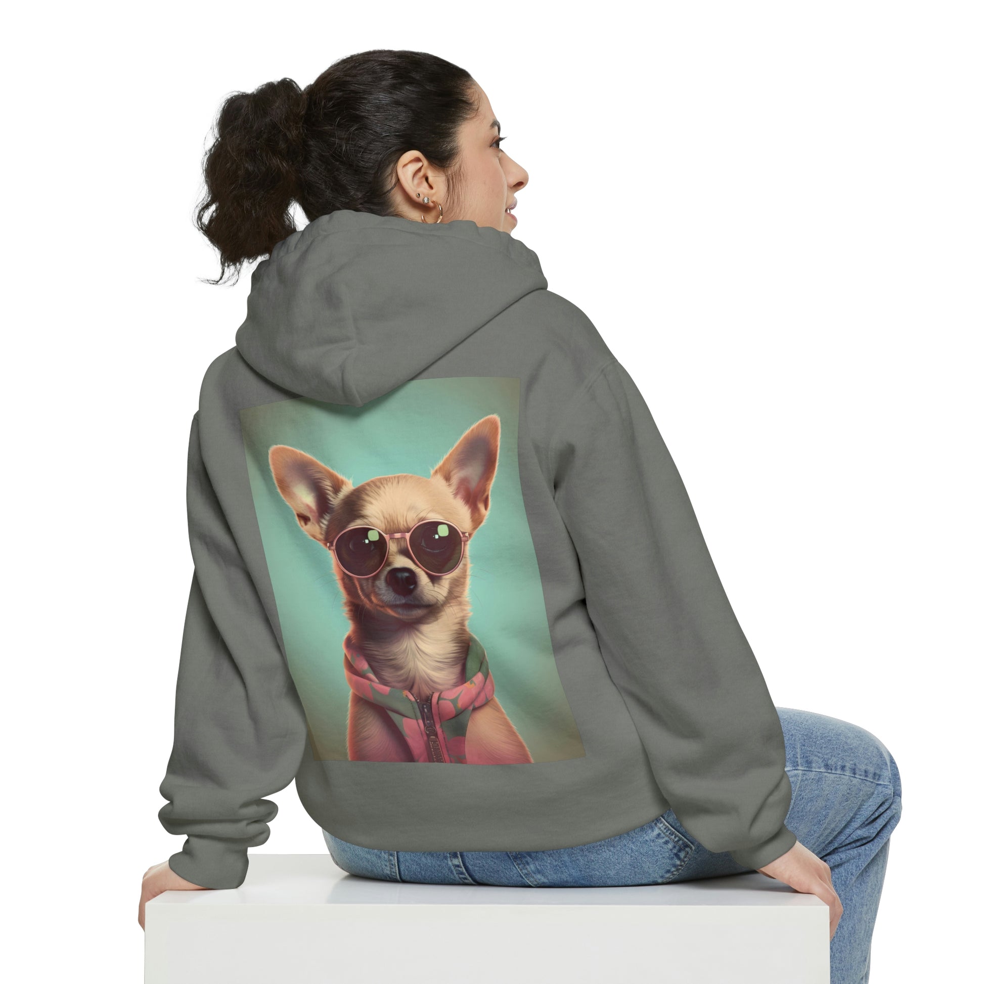 Summertime Chihuahua - Unisex Pullover Hoodie - Fowl Duck