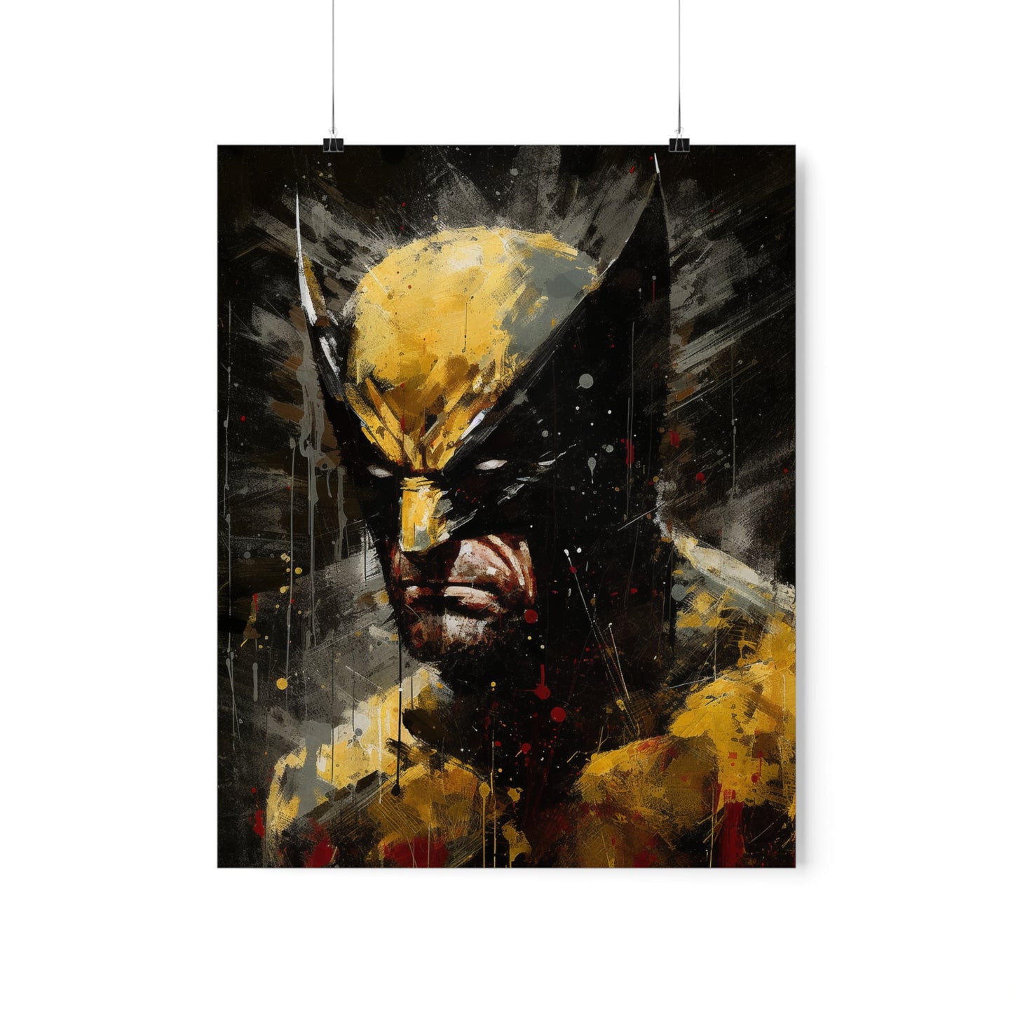 Blood Splattered Logan - Premium Matte Poster