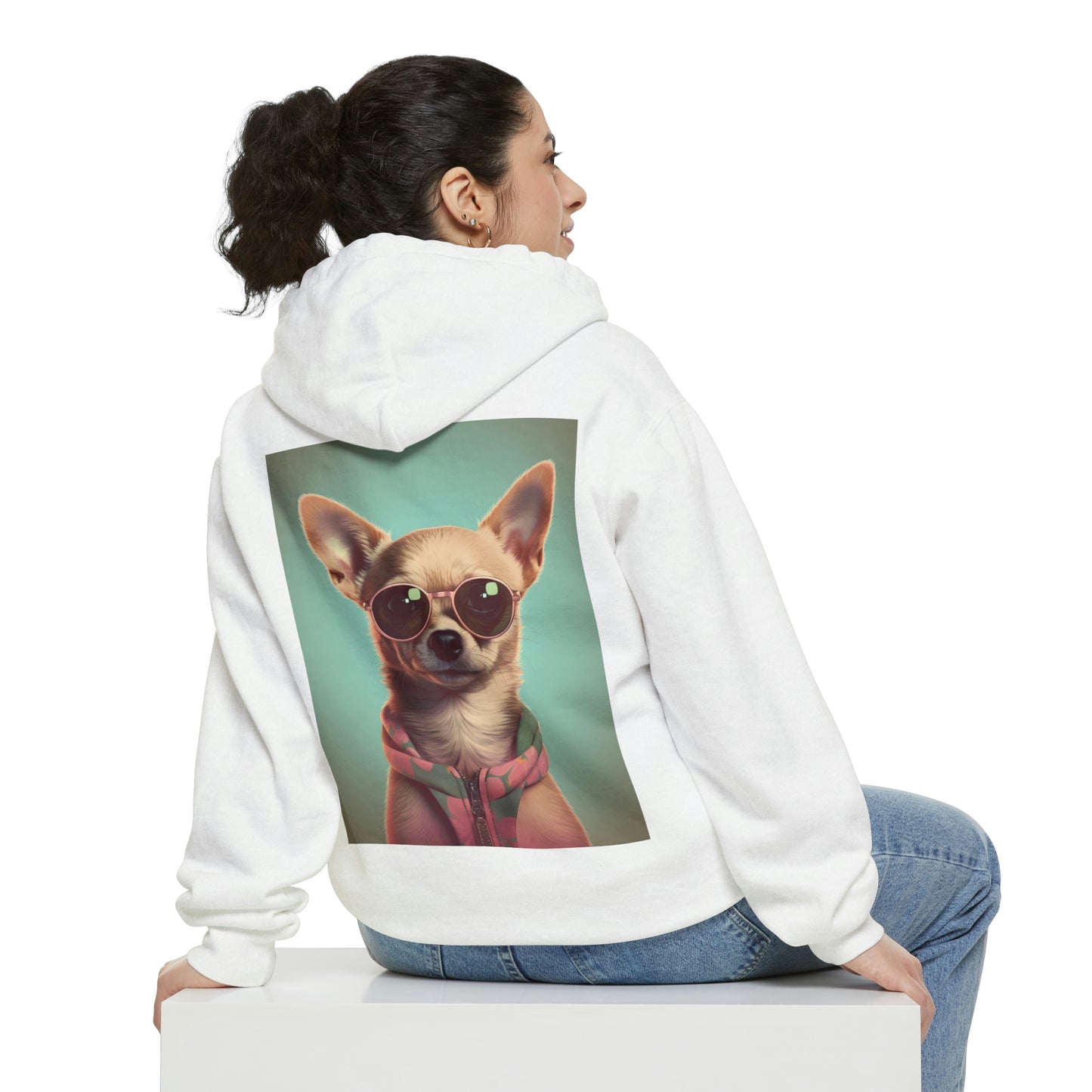 Summertime Chihuahua - Unisex Pullover Hoodie - Fowl Duck