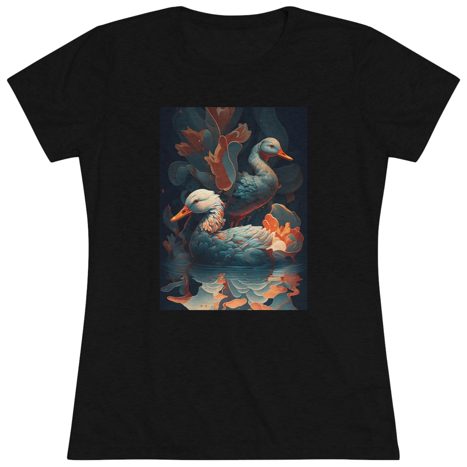 Flowing Ducks - Women's Tee - Fowl Duck