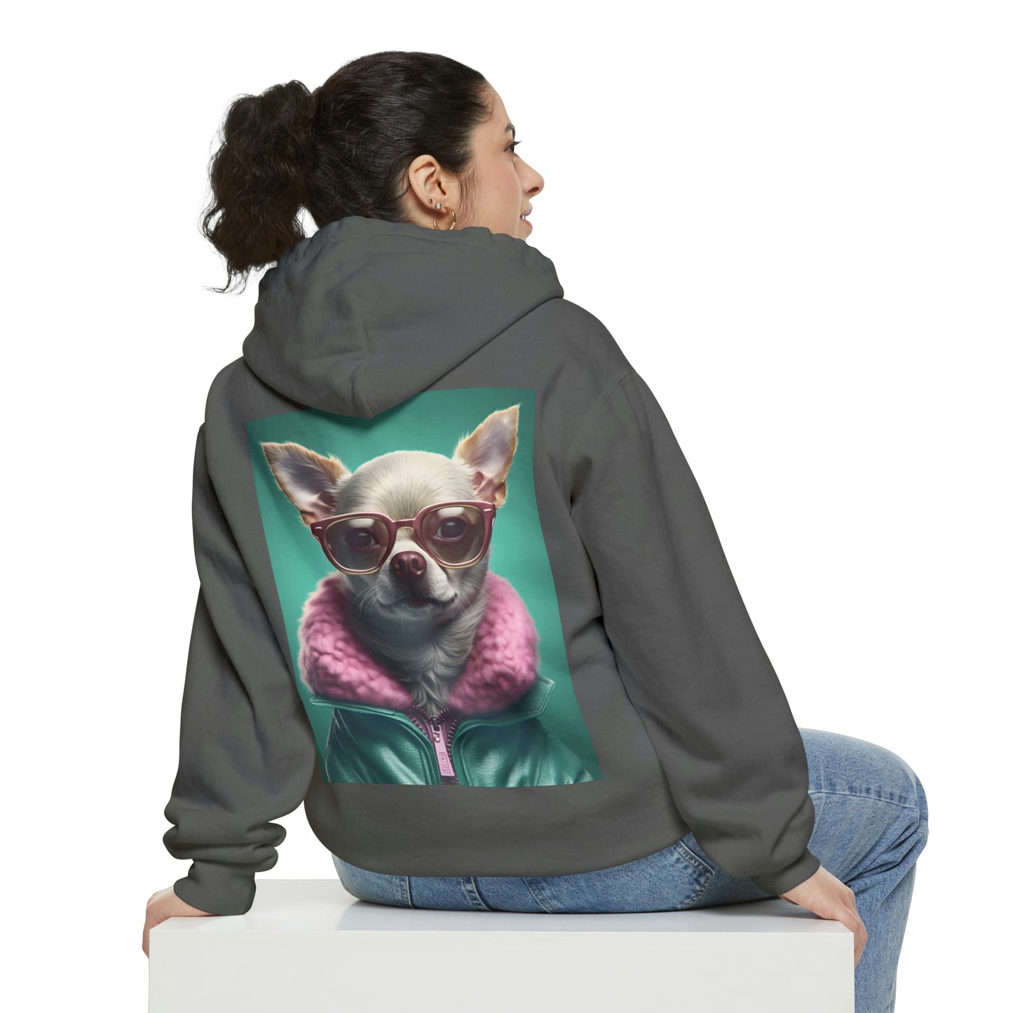 Wintertime Chihuahua - Unisex Pullover Hoodie - Fowl Duck