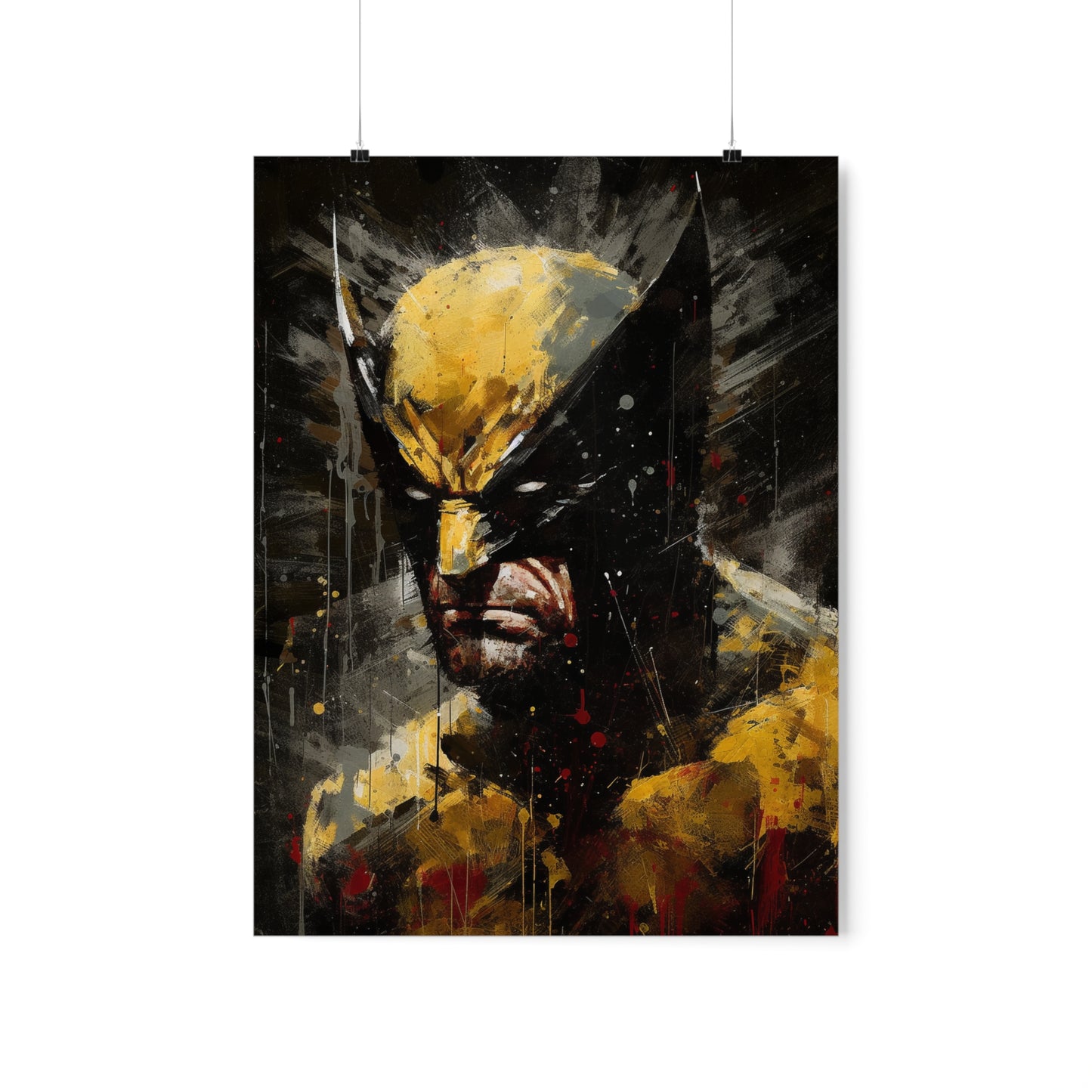 Blood Splattered Logan - Premium Matte Poster