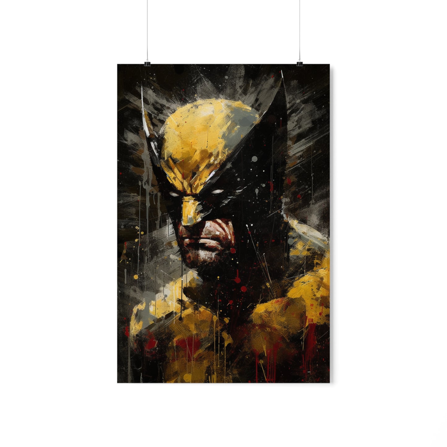 Blood Splattered Logan - Premium Matte Poster