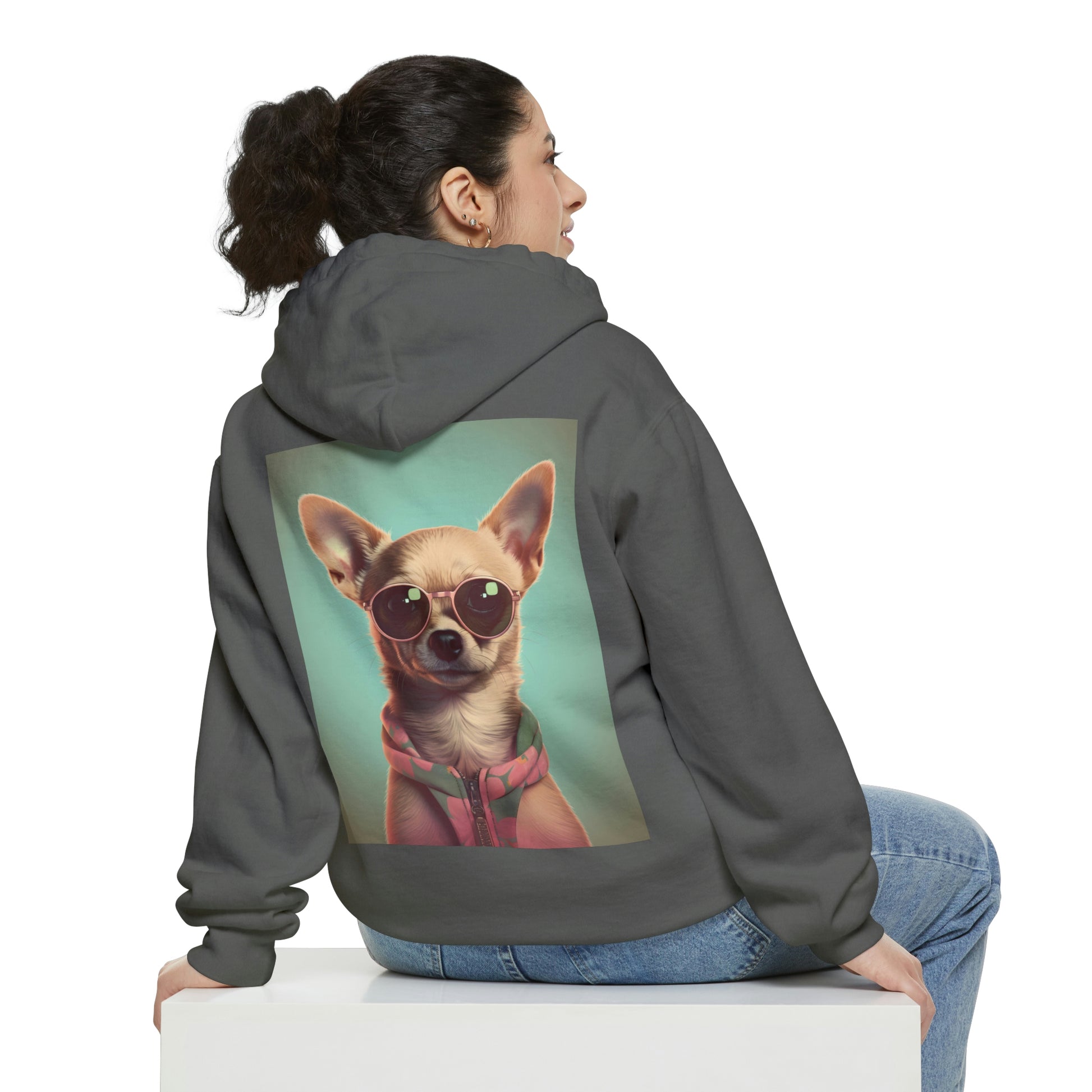 Summertime Chihuahua - Unisex Pullover Hoodie - Fowl Duck