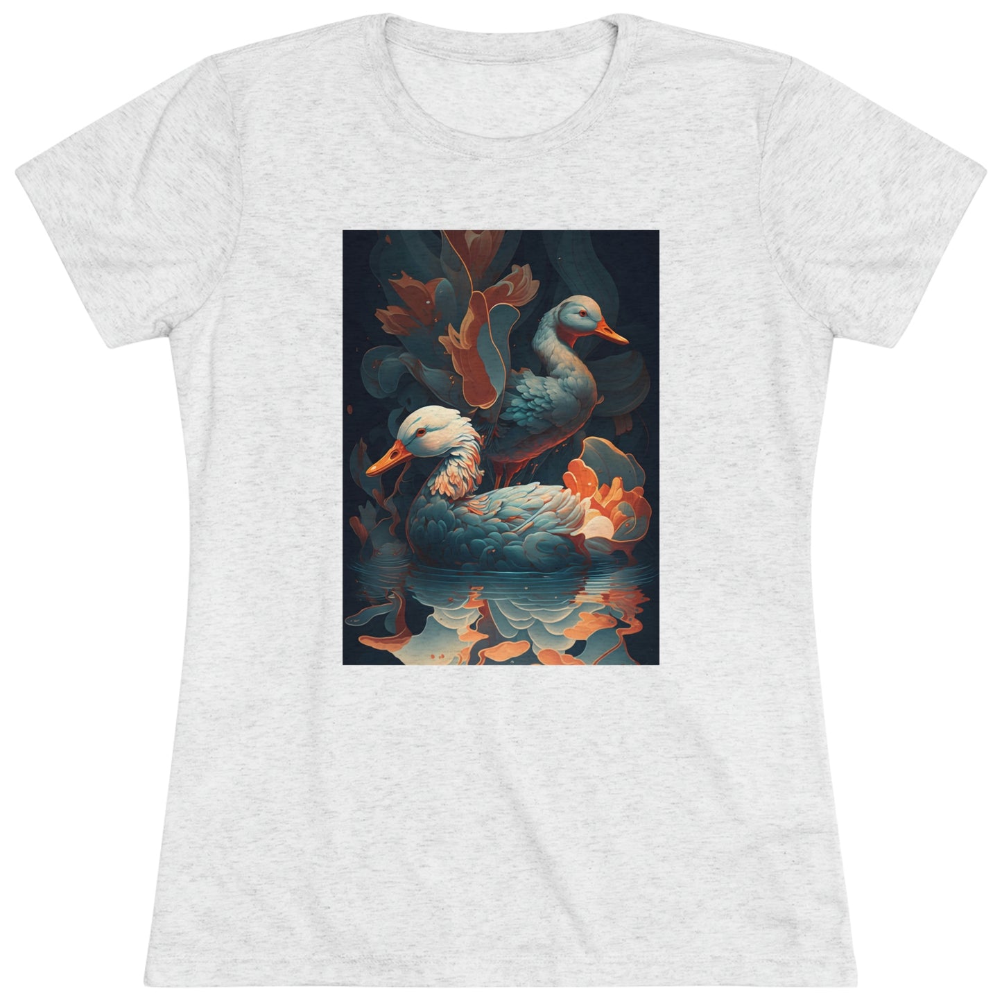 Flowing Ducks - Women's Tee - Fowl Duck