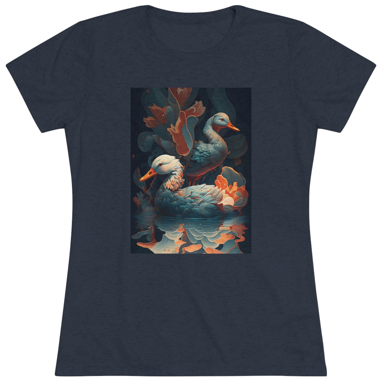 Flowing Ducks - Women's Tee - Fowl Duck